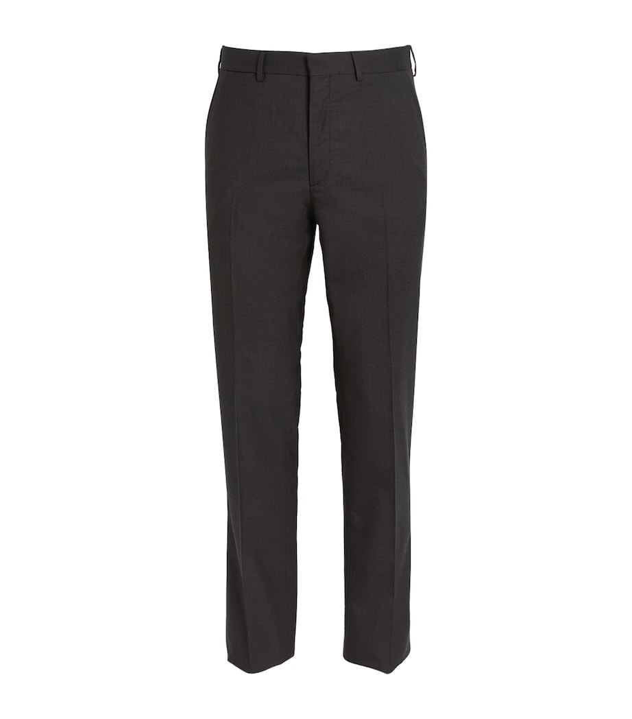Ralph Lauren Purple Label Mens Wool Serge Trousers Charcol Image 1