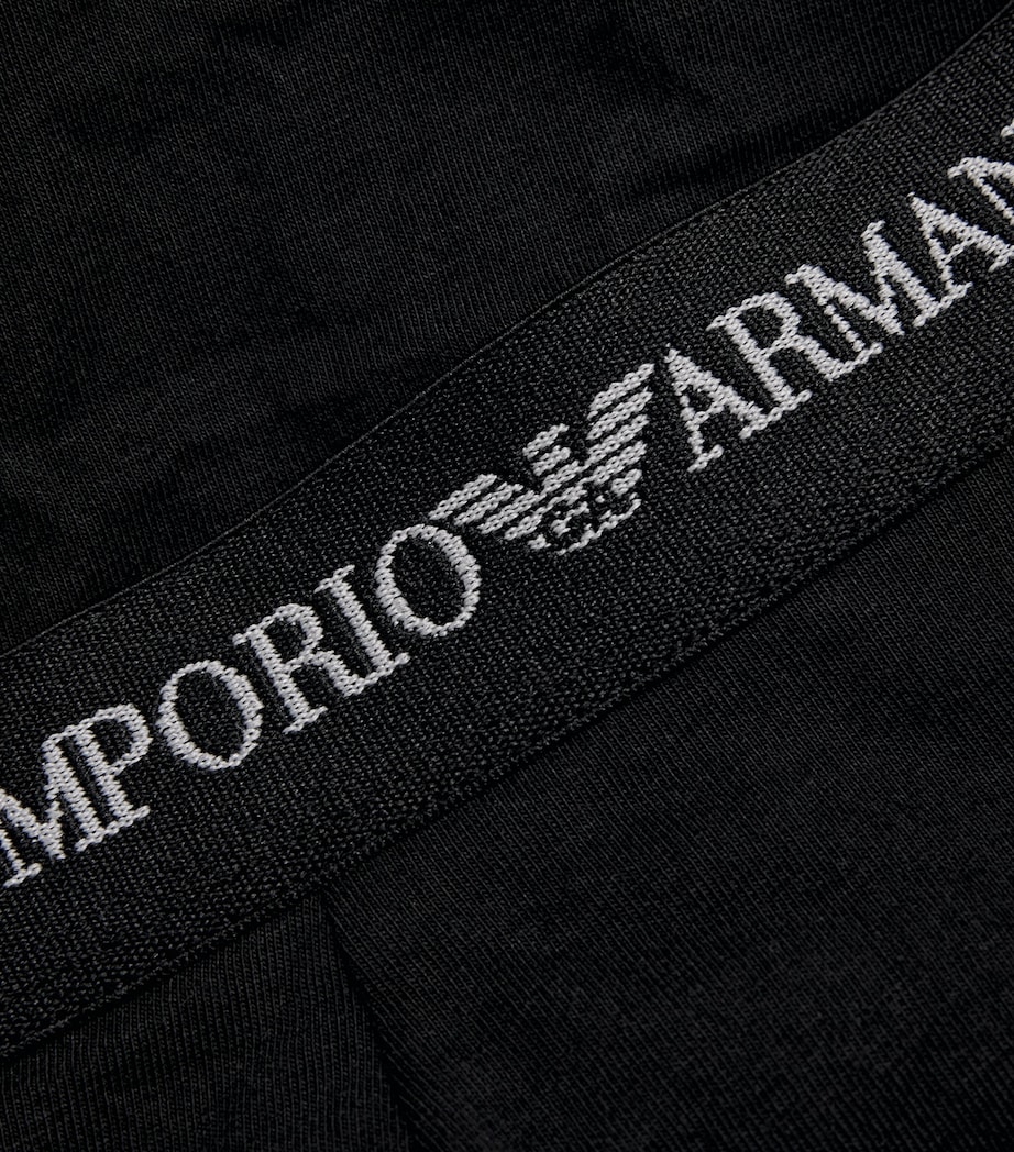 Stretch-Cotton Logo Trunks (Pack Of 3) MC061 BLACK Image 5