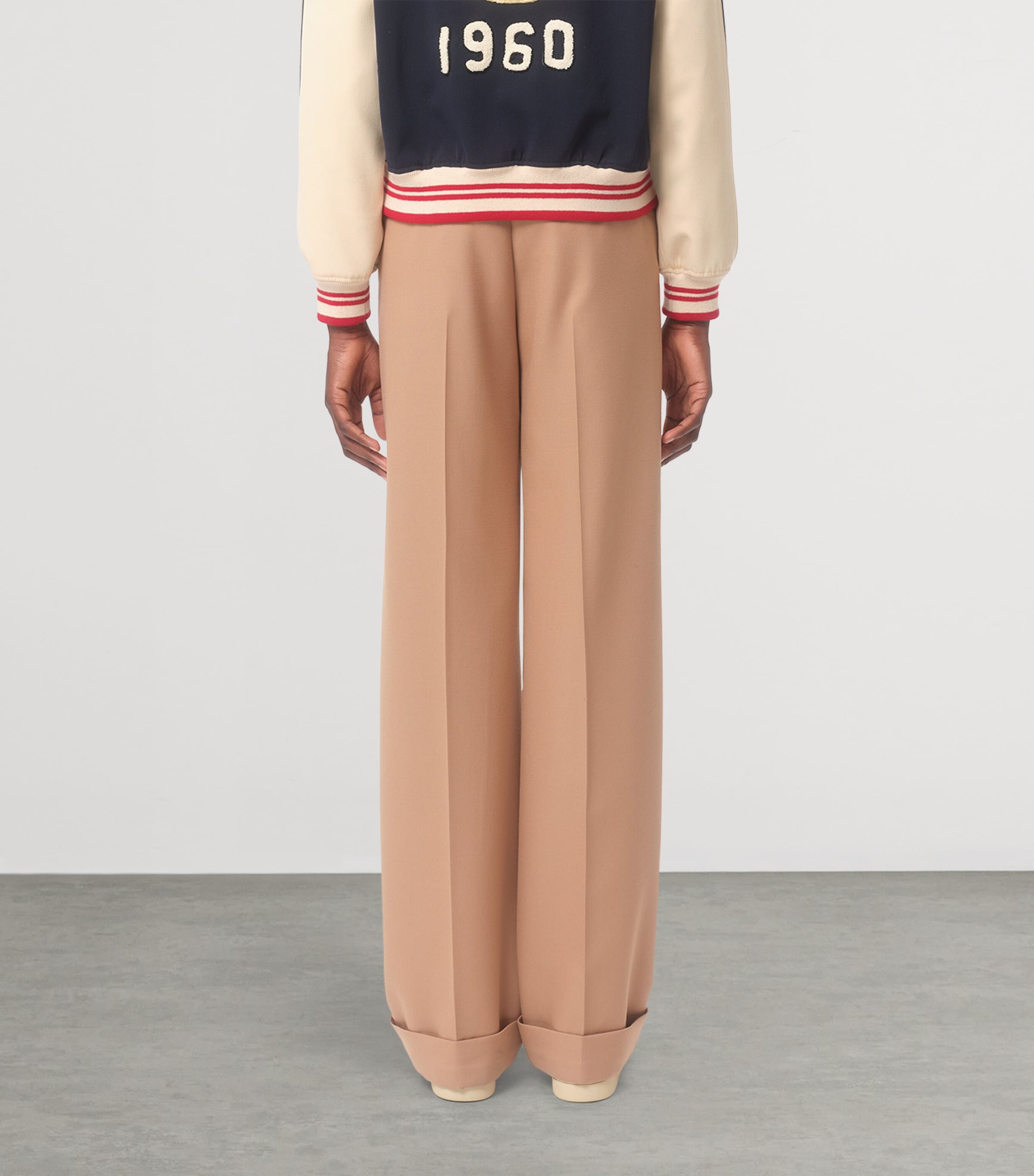 Wool Wide-Leg Trousers 9RN Image 4