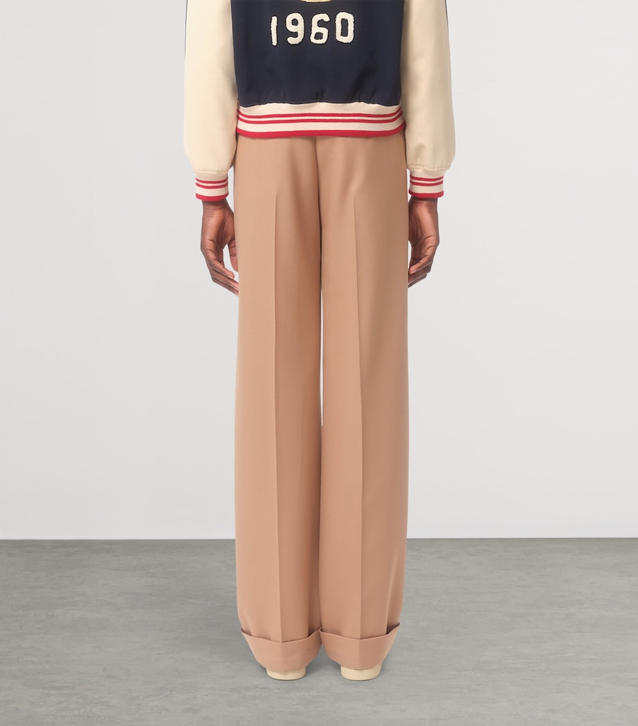 Wool Wide-Leg Trousers 9RN Image 4