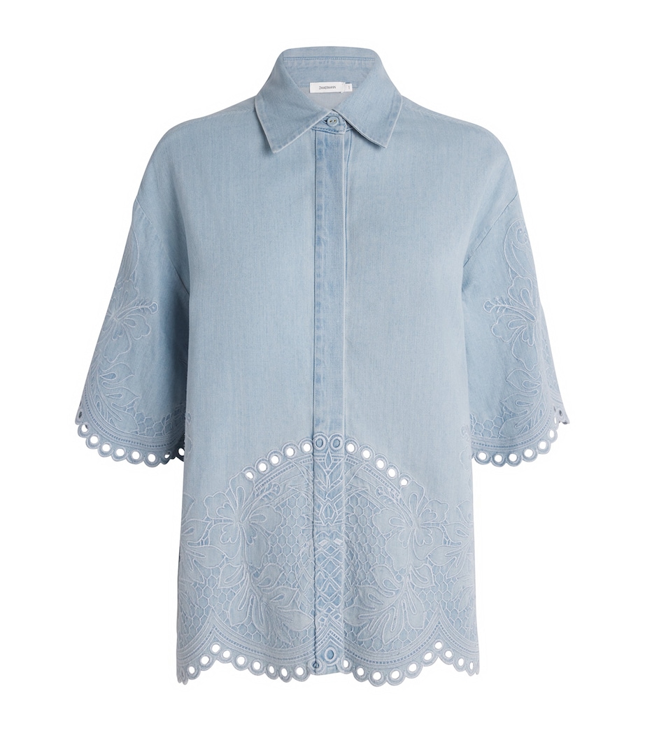 Denim Embroidered Daylight Shirt ICE STORMICESTM Image 1