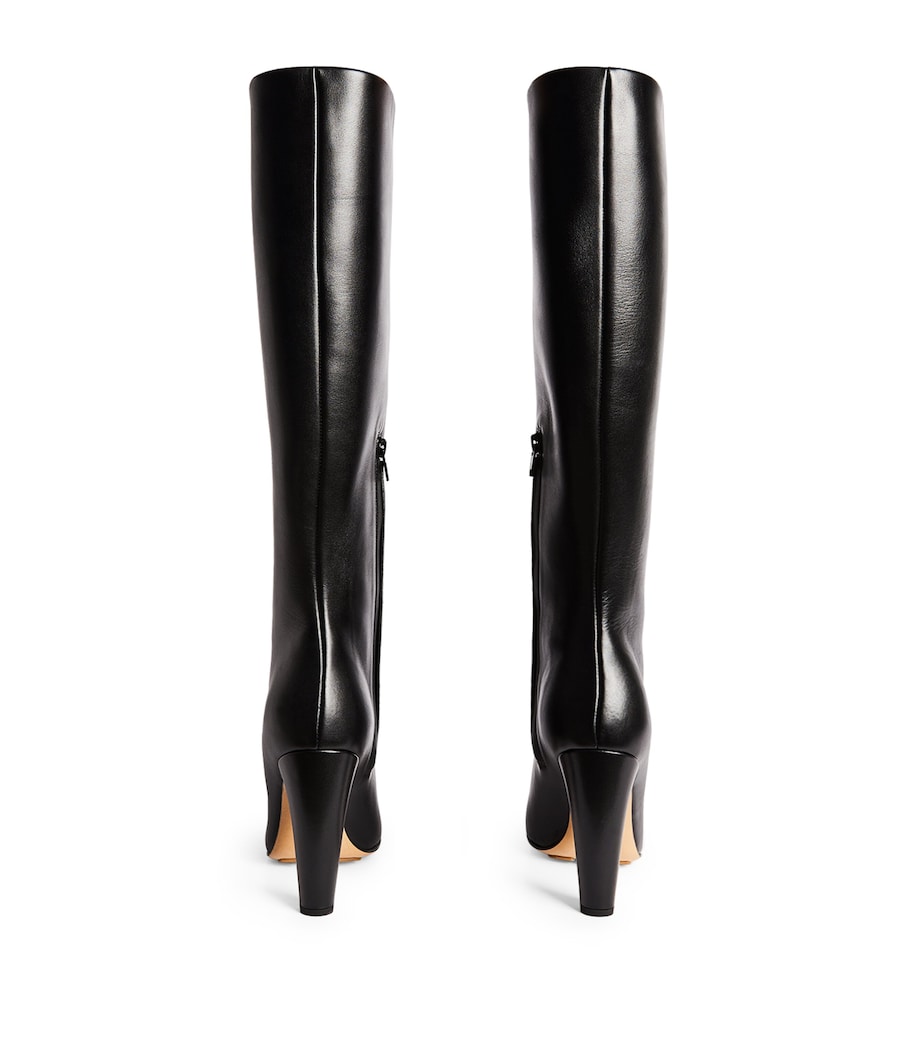 Bottega Veneta Leather Canalazzo Knee-High Boots 100 Nero/nero Image 3