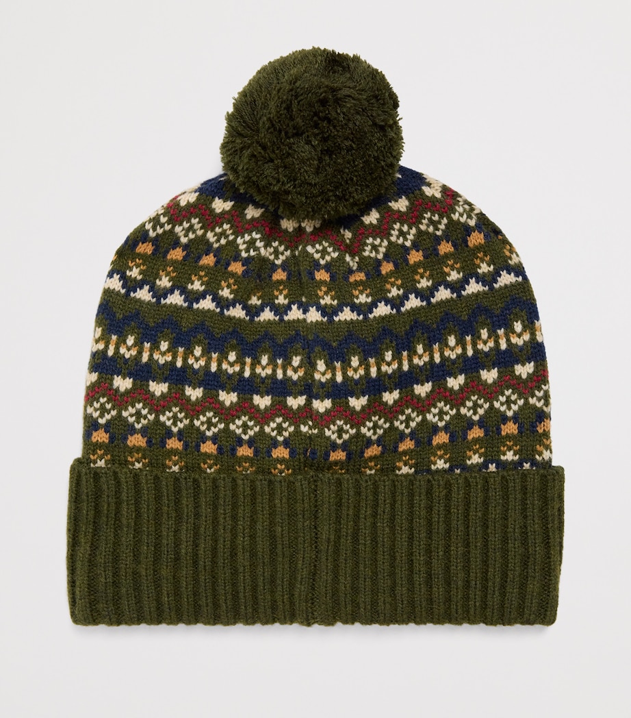 Fair Isle Marlow Beanie OLIVE Image 2