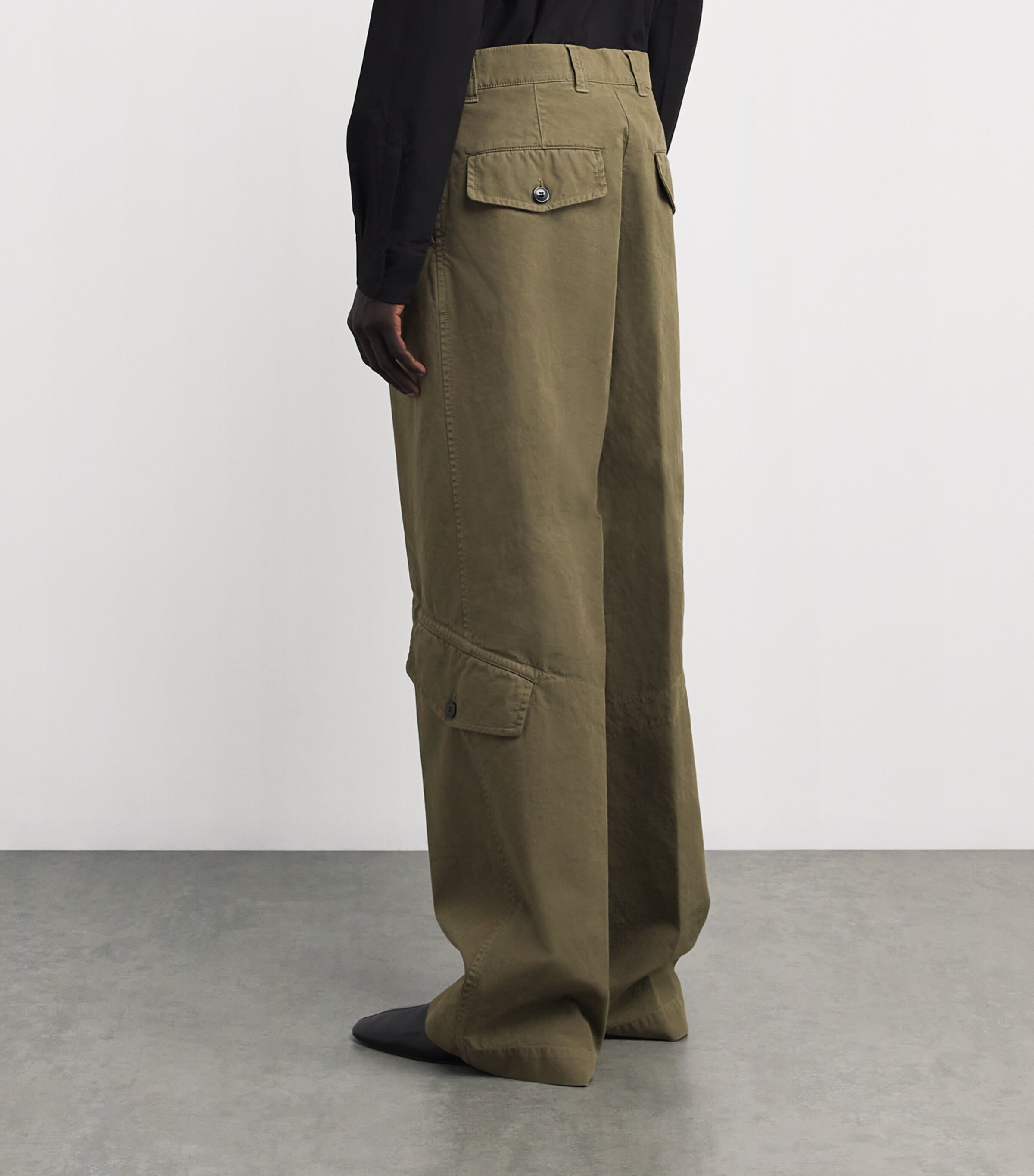 DRIES VAN NOTEN Wide-Leg Paxford Cargo Trousers | Harrods US