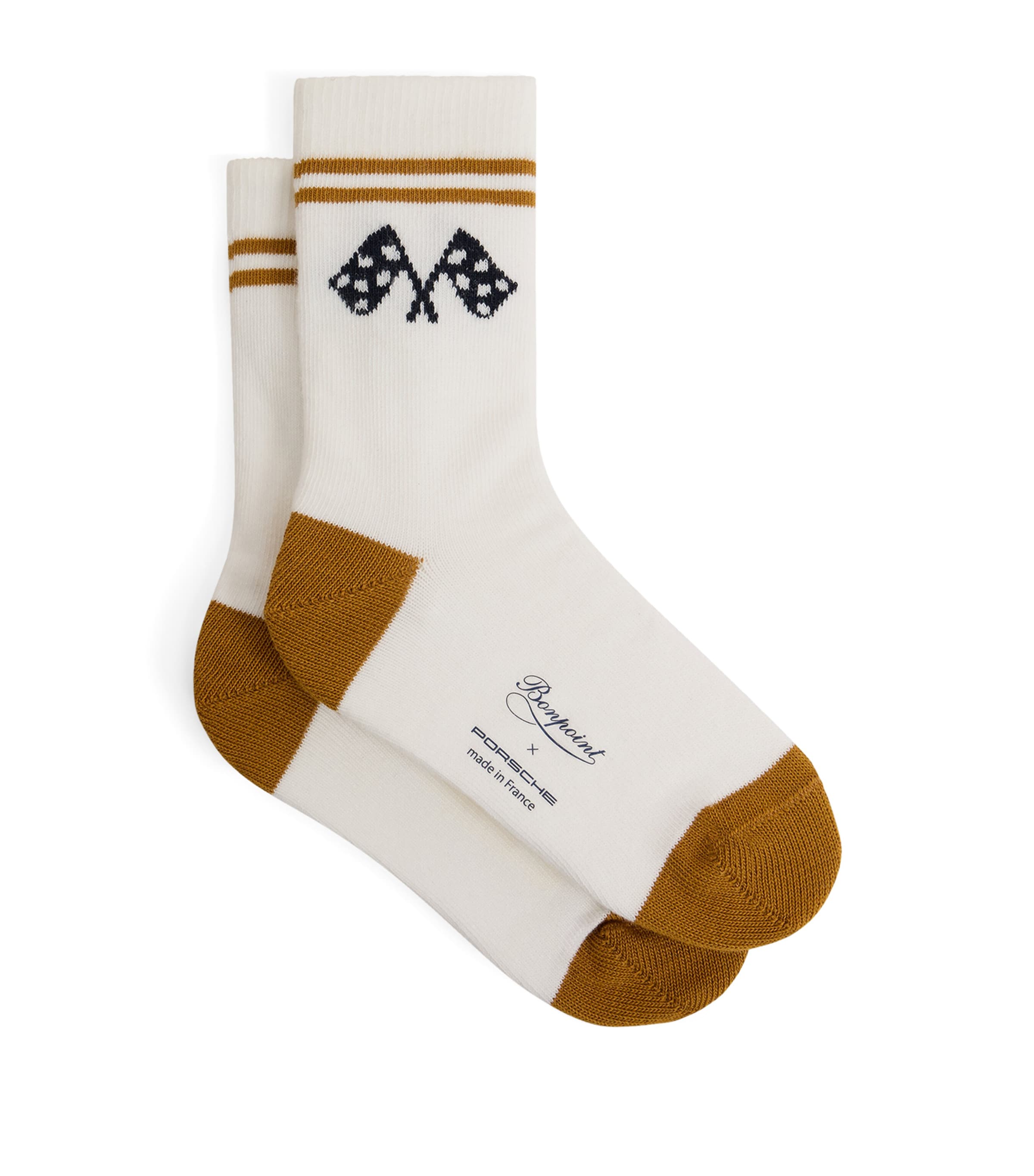 Bonpoint x Porsche Cotton Socks Upb Blanc Lait Image 1