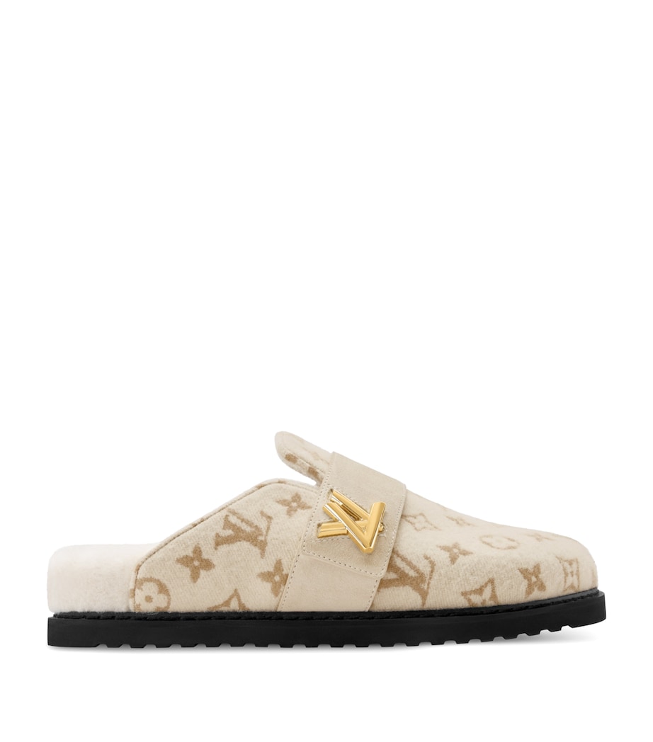 Cashgora LV Cosy Flat Comfort Mules BEIGE Image 1