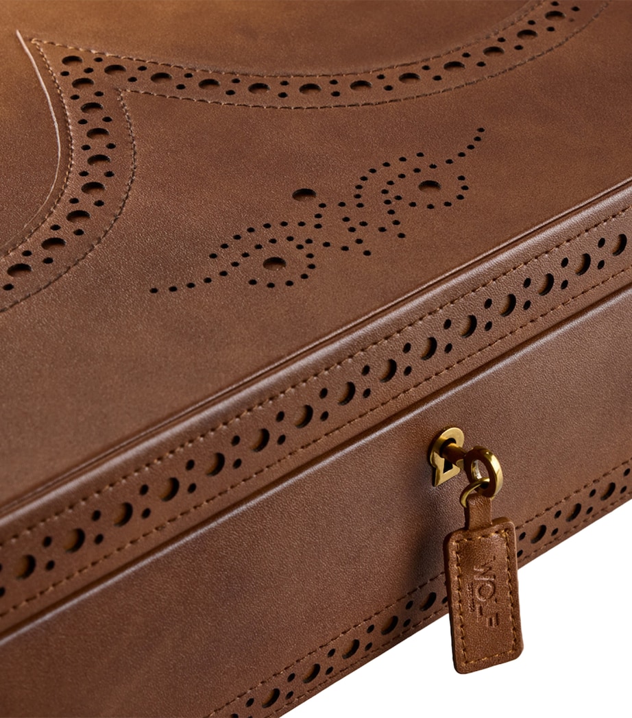 WOLF Brogue 10-Piece Watch Box Burnished Brown Image 5