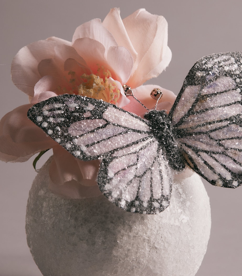 Harrods Glitter Butterfly Bauble White Image 2