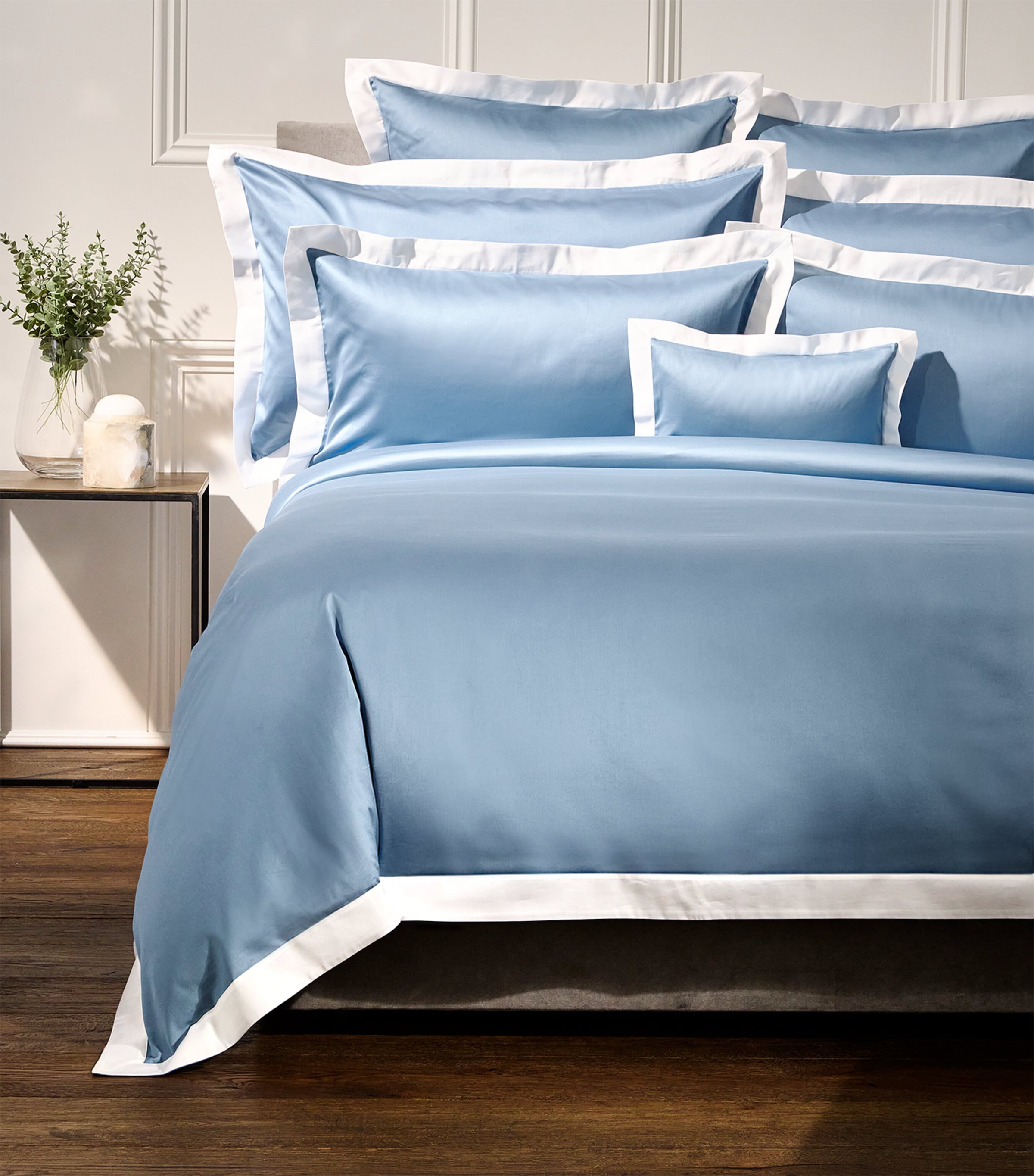 Celso De Lemos Emma Boudoir Pillowcase In Blue