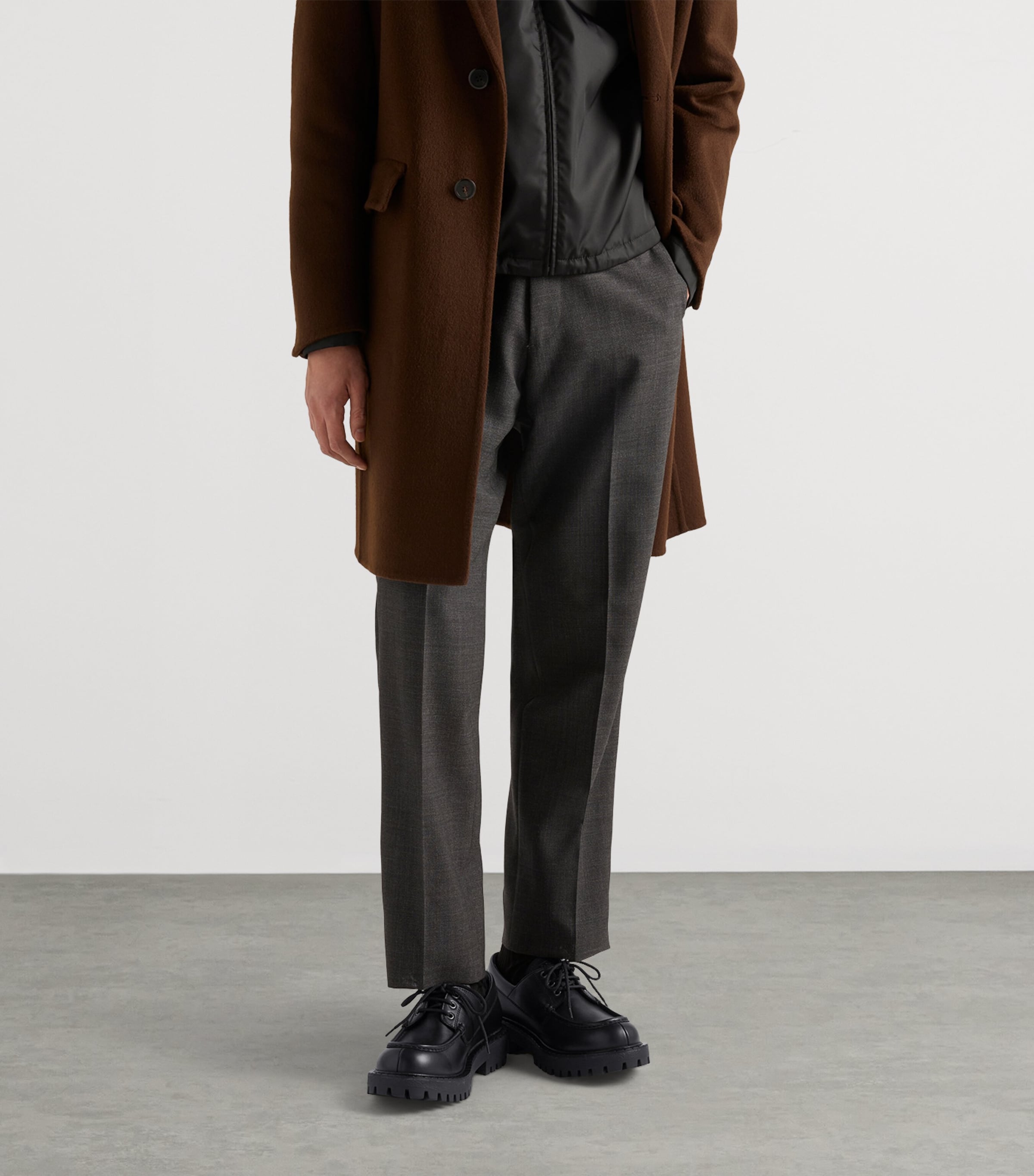 Leather Laced Loafers F0002 Image 2