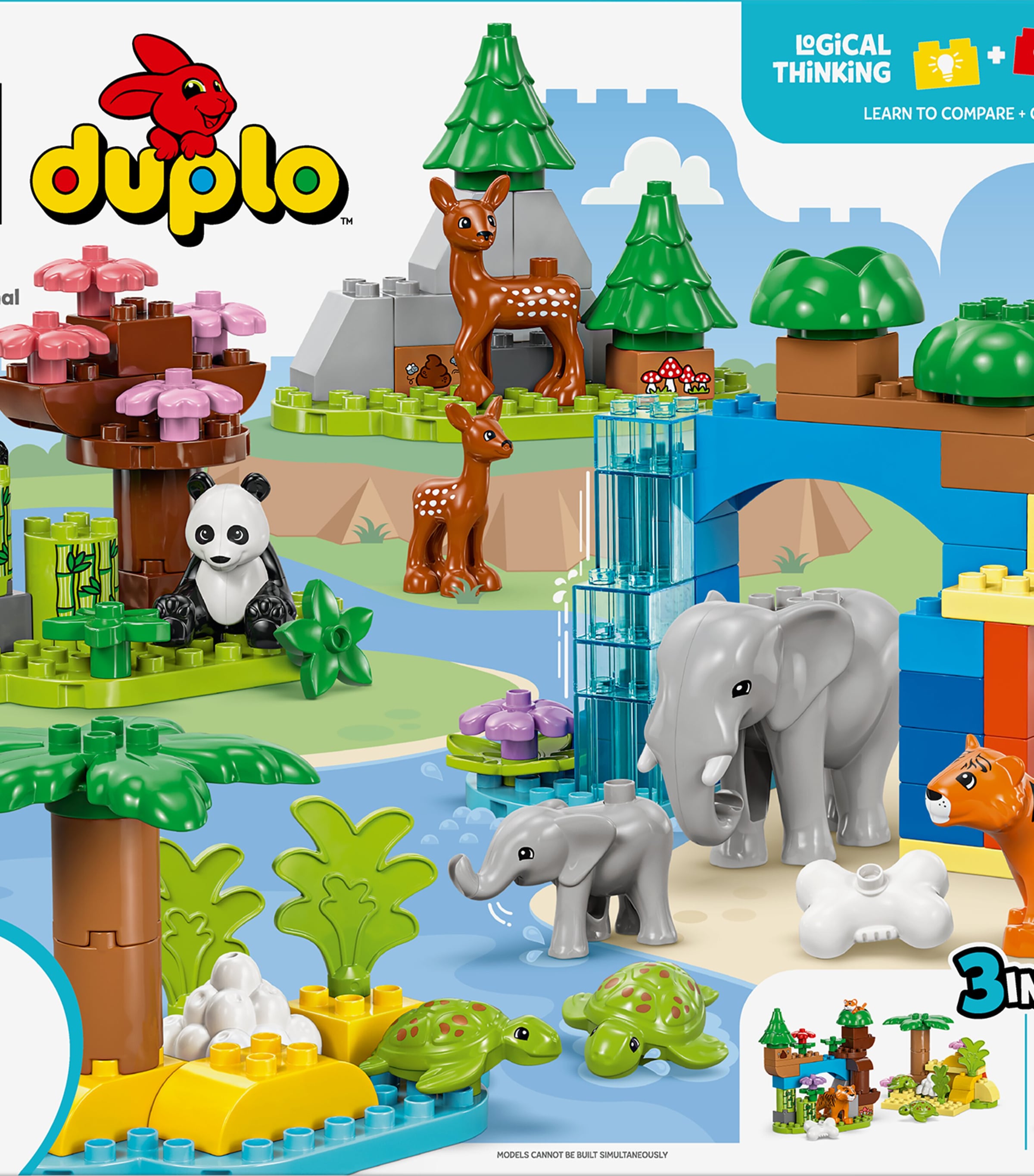 DUPLO 3 In 1 Wild Animal Families Toy 10446 MULTI Image 4