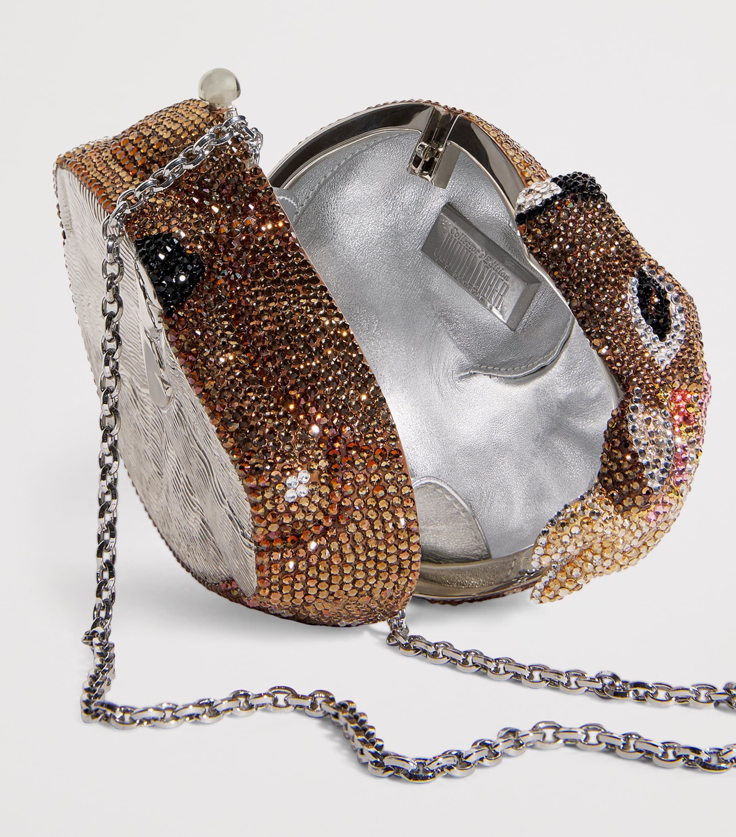 Judith Leiber Embellished Fawn Buttercup Clutch Bag Stzmt Image 4