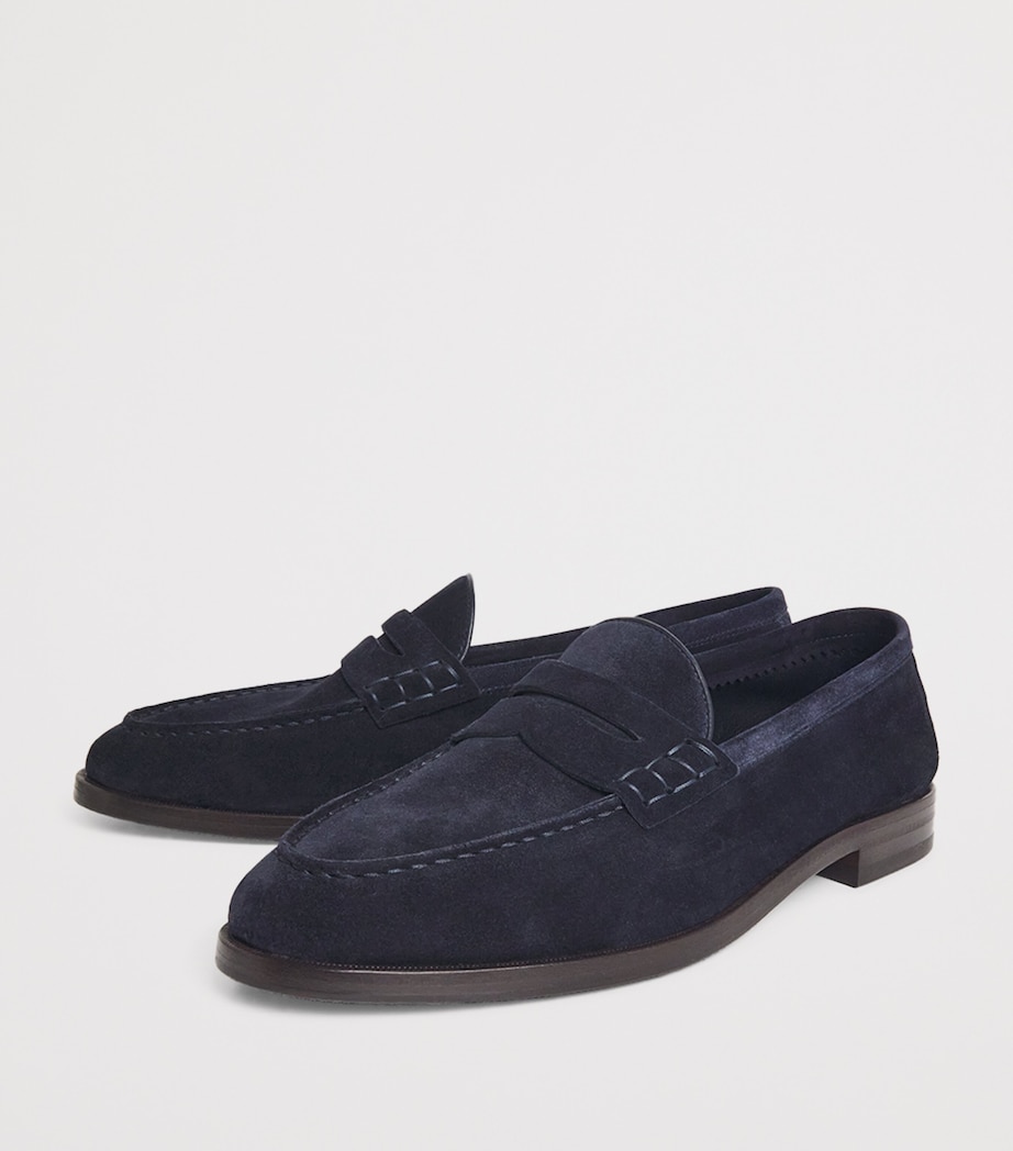 Suede Bolden Loafers NAVY Image 3