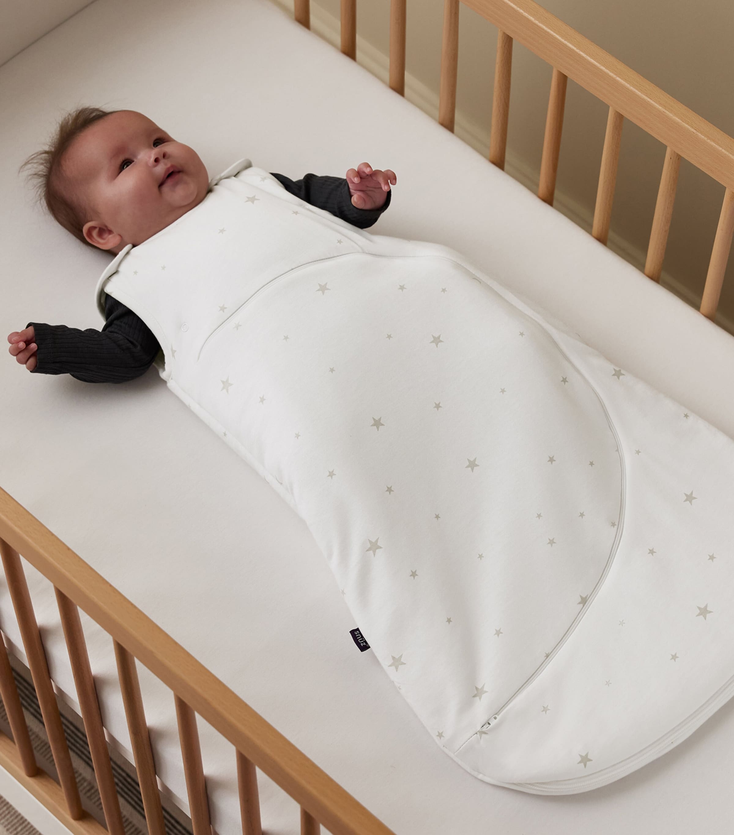 Snüz SnüzPouch 1.0 Tog Baby Sleeping Bag White Star Image 4