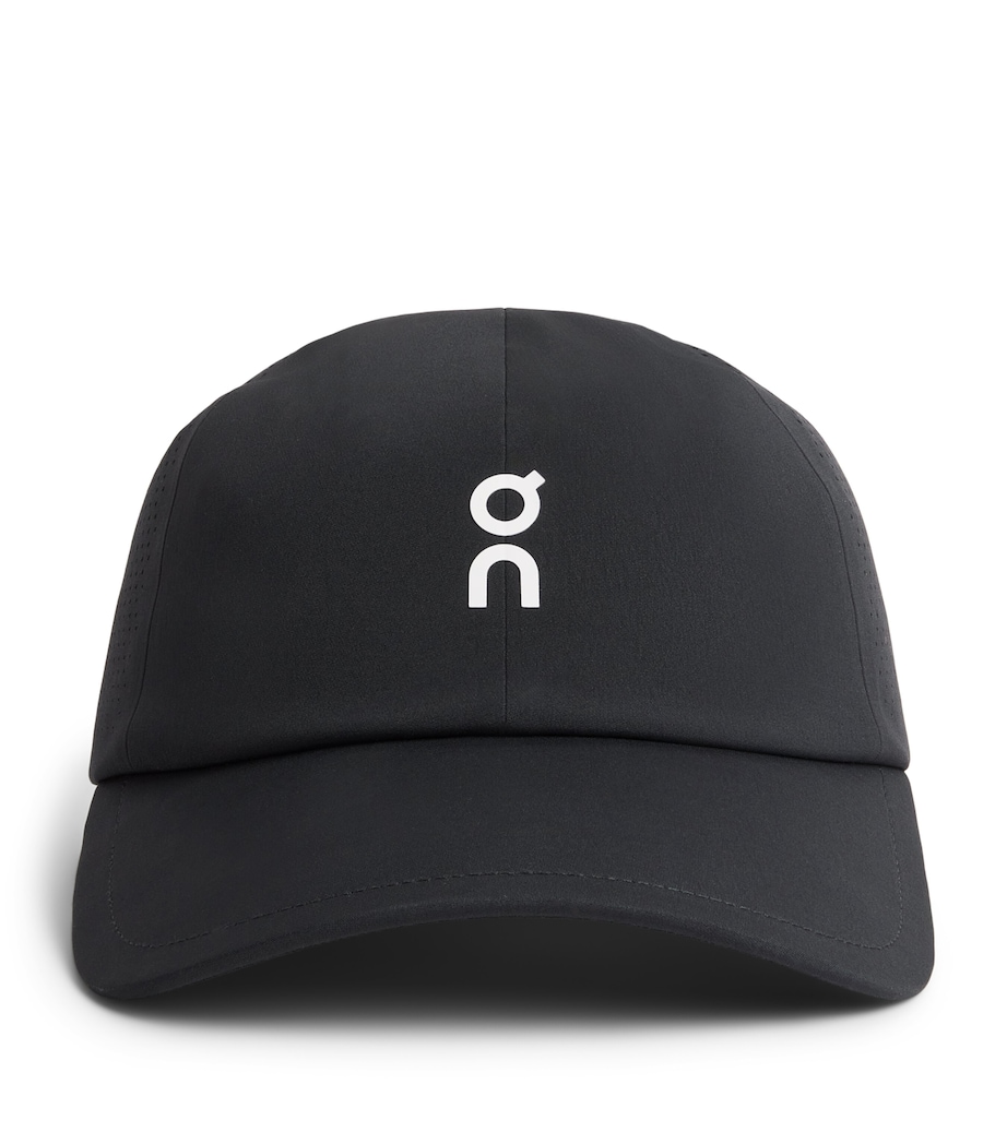 Perforated Court Baseball Cap BLACK Image 1