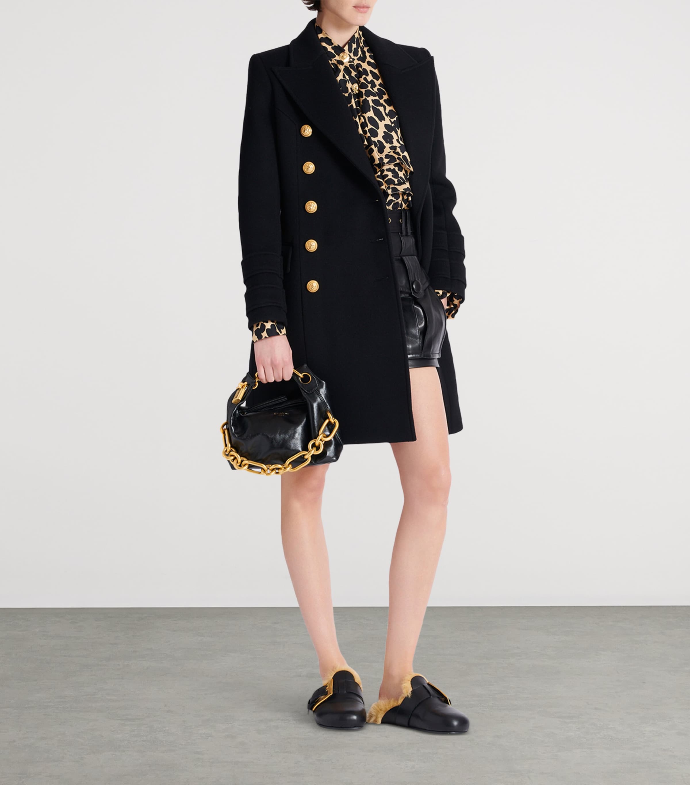 ショルダーバッグ・ポシェット BALMAIN Sync Mini Shoulder Bag - Balmain - Leather - Black Balmain Mini Leather Sync Shoulder Bag | Harrods US