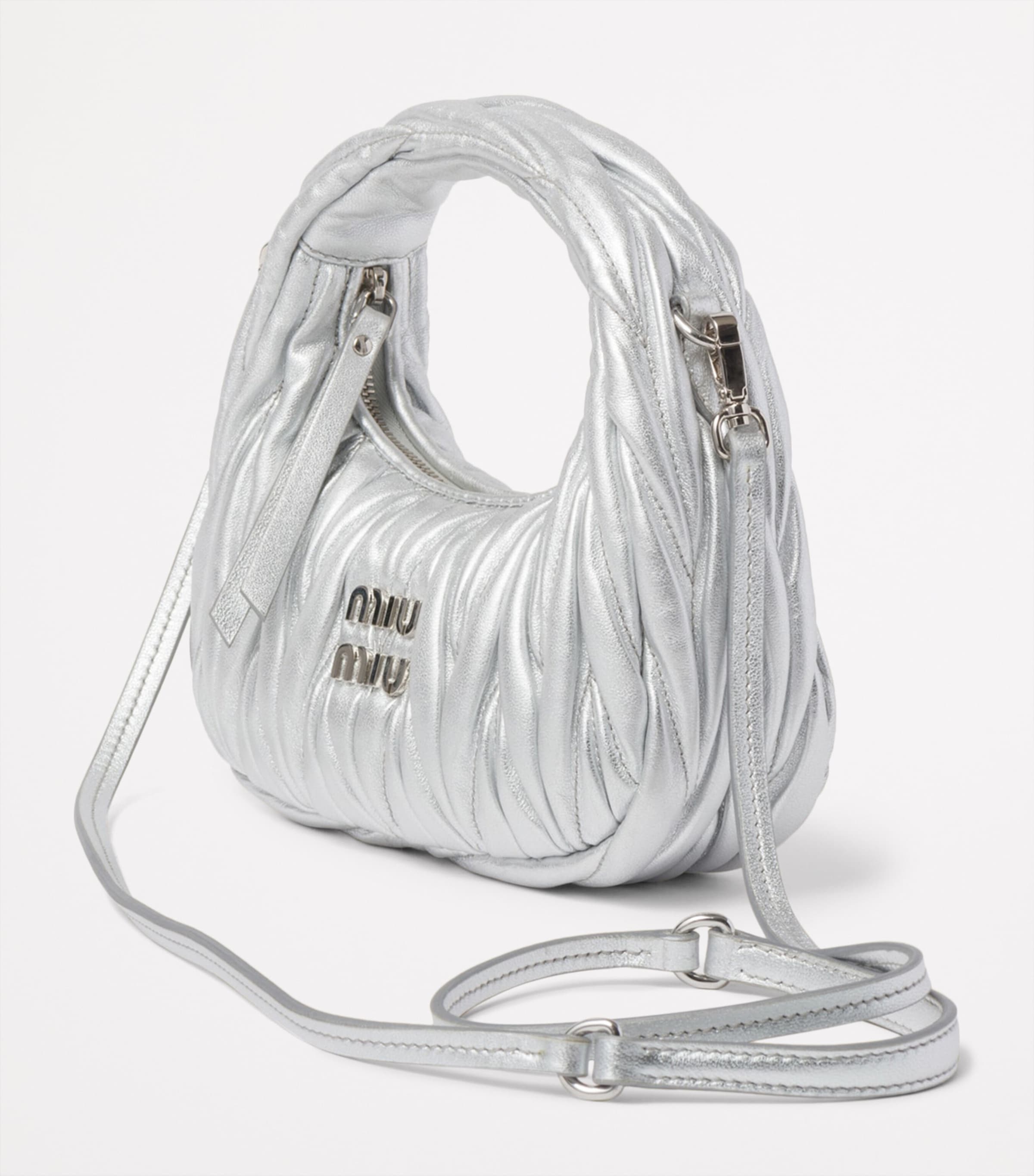 Mini Matelassé Leather Wander Top-Handle Bag F0118 Image 2