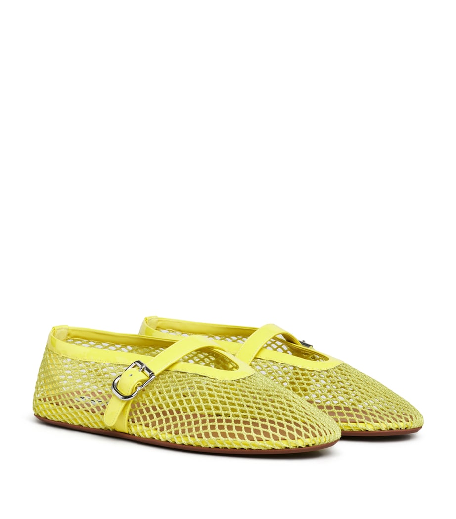Alaïa Mesh Ballet Flats Jaune Citron Image 3