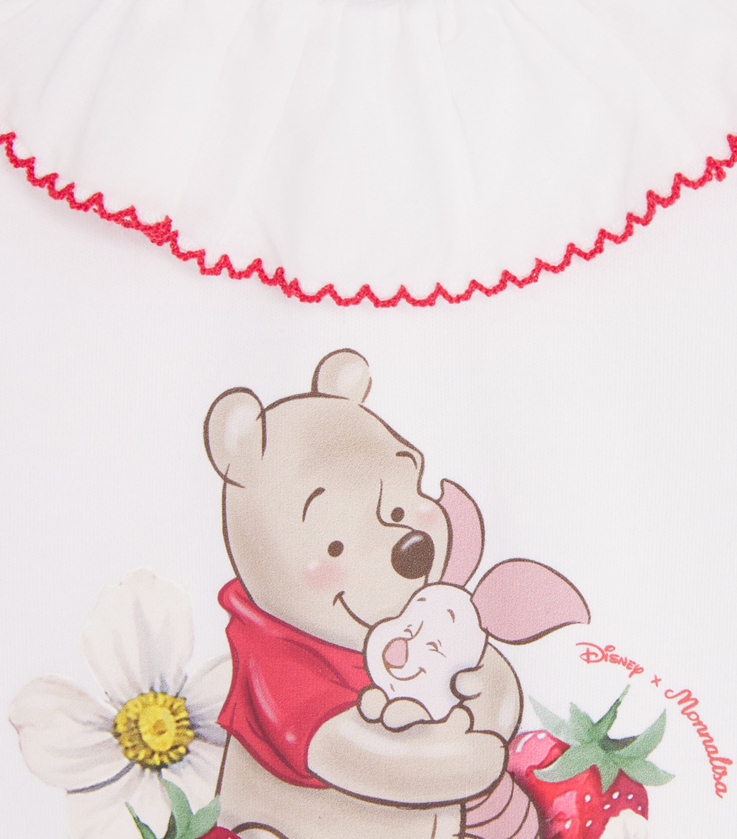 Monnalisa x Disney Winnie-the-Pooh All-In-One (1-9 Months) Optical White Image 3