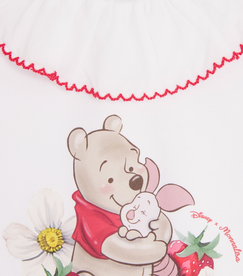 Monnalisa x Disney Winnie-the-Pooh All-In-One (1-9 Months) Optical White Image 3