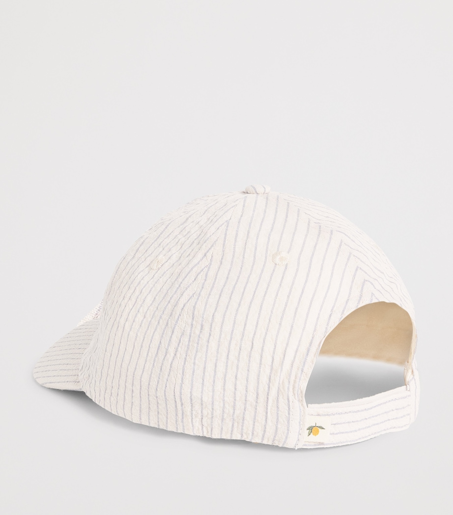 KONGES SLOJD Organic Cotton Stripe Elliot Cap Image 2