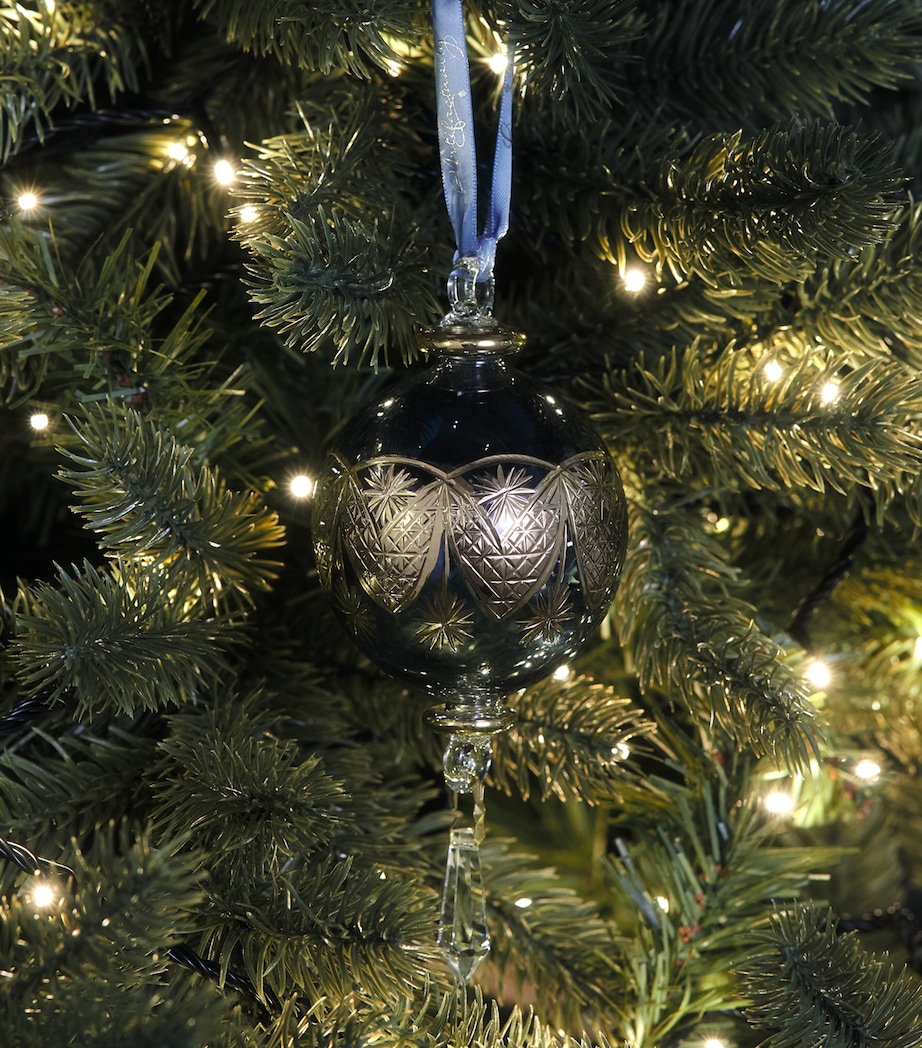 Artifactually Glass Star Drop Crystal Bauble Blue Image 3