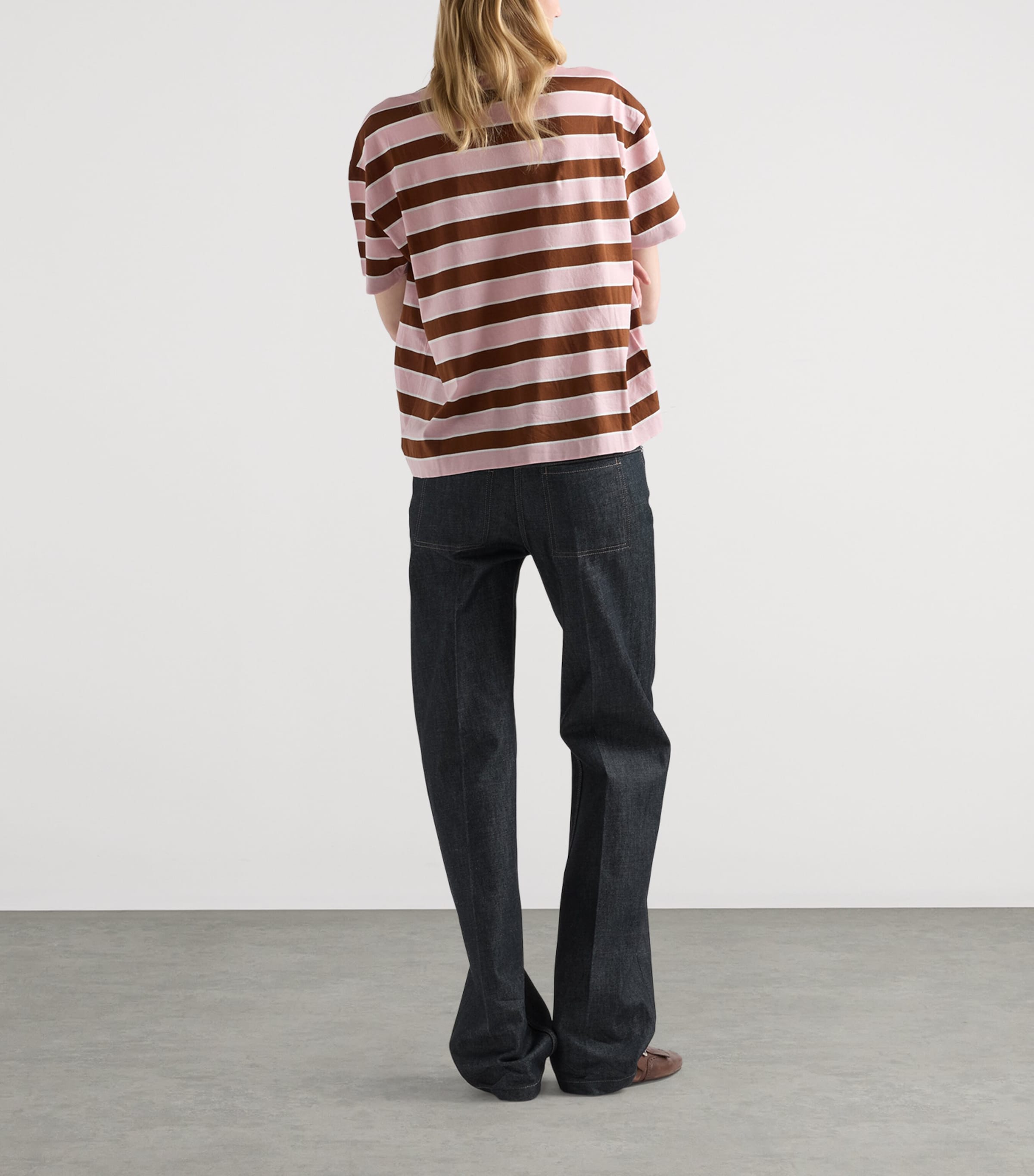 Prada Womens Raw Denim Straight Jeans Image 5