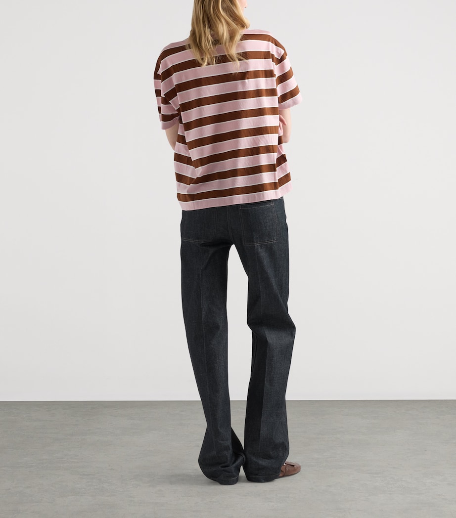 Prada Womens Raw Denim Straight Jeans Image 5