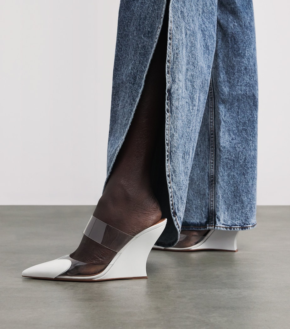 Patent Coeur Mules 90 WHITE Image 2