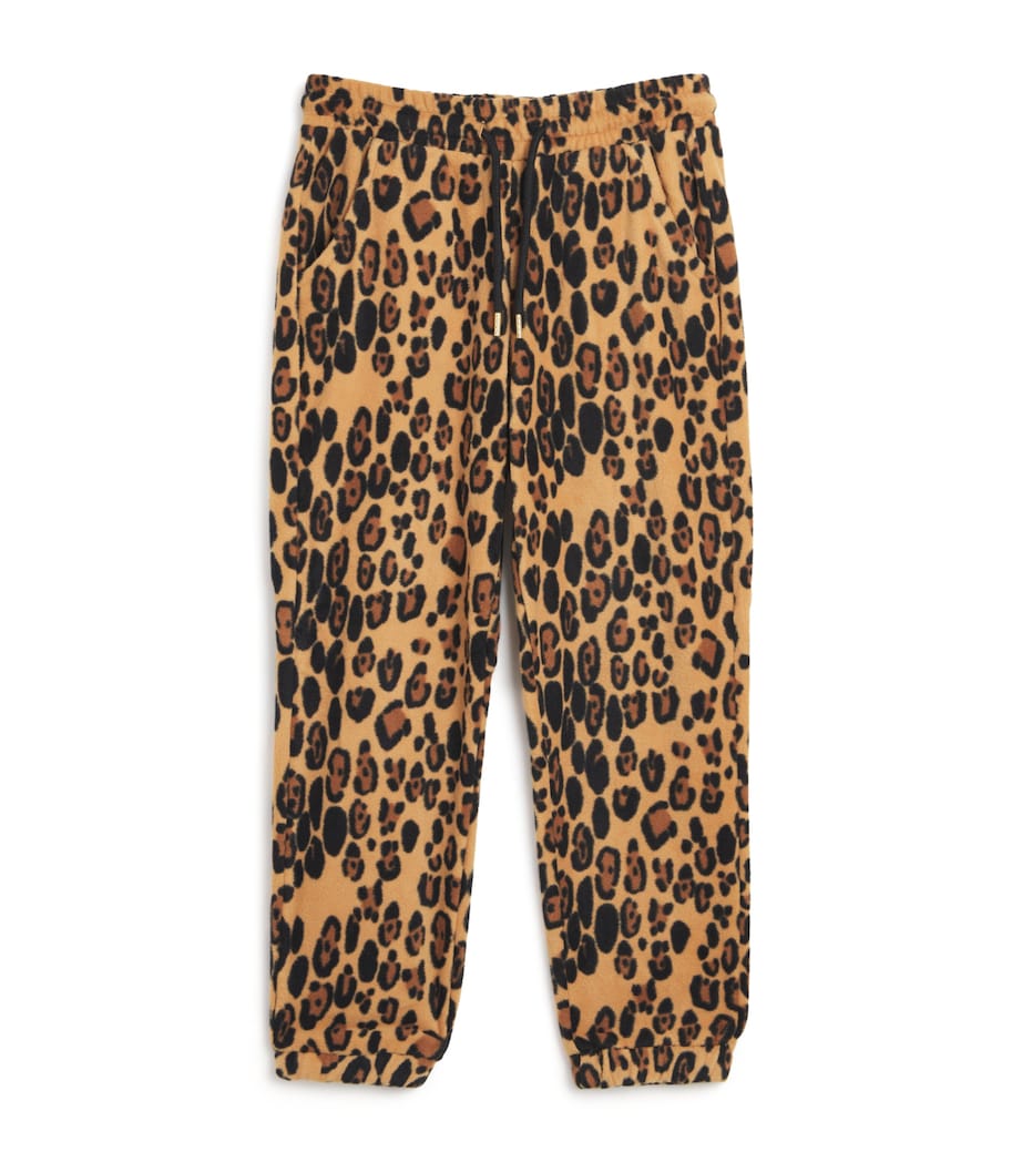 Fleece Leopard Trousers (3-11 Years) BEIGE Image 1