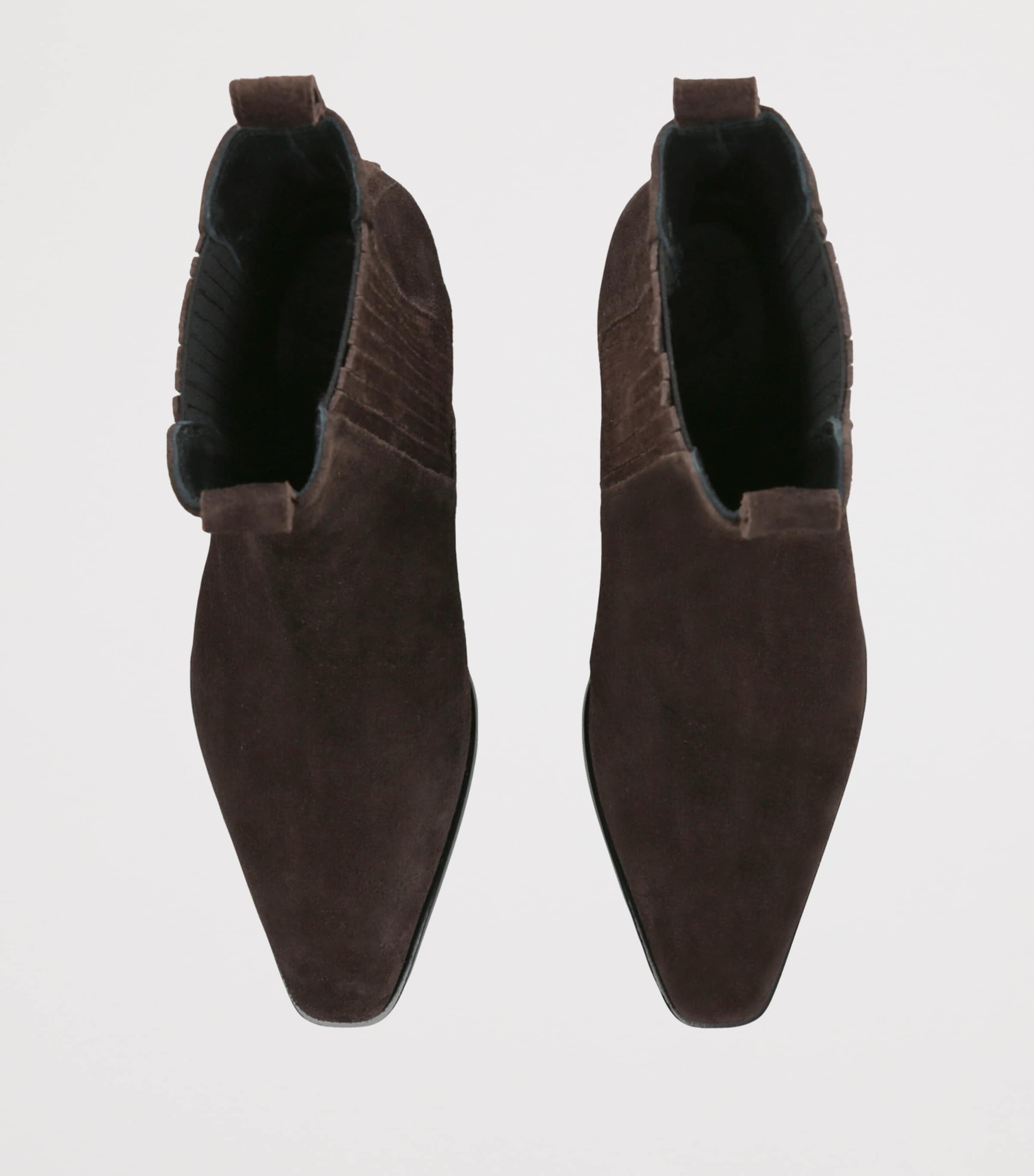 aeyde Suede Agata Ankle Boots 40 Dark Brown Image 3