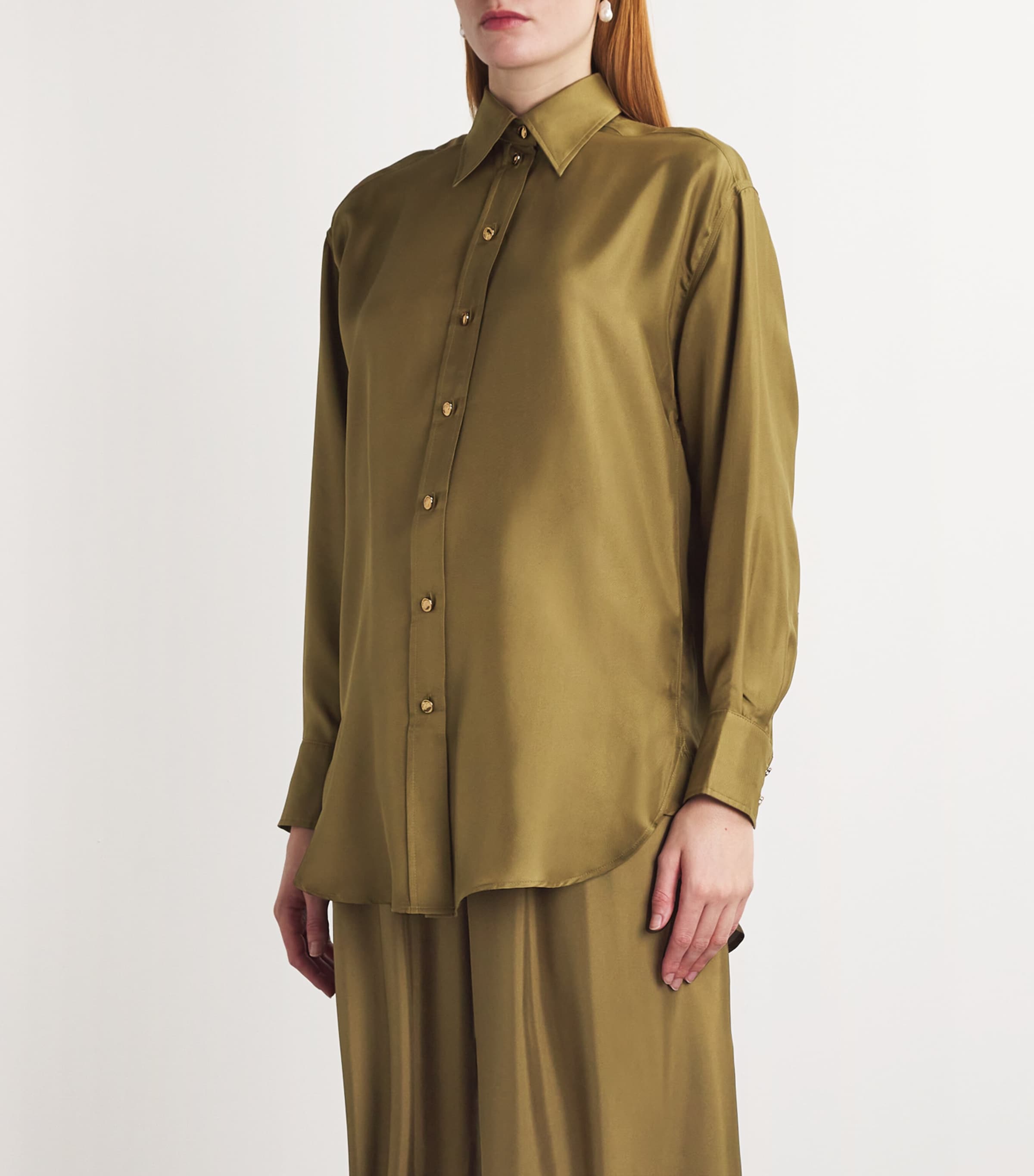 Silk Crush Shirt OLVOLIVE Image 3