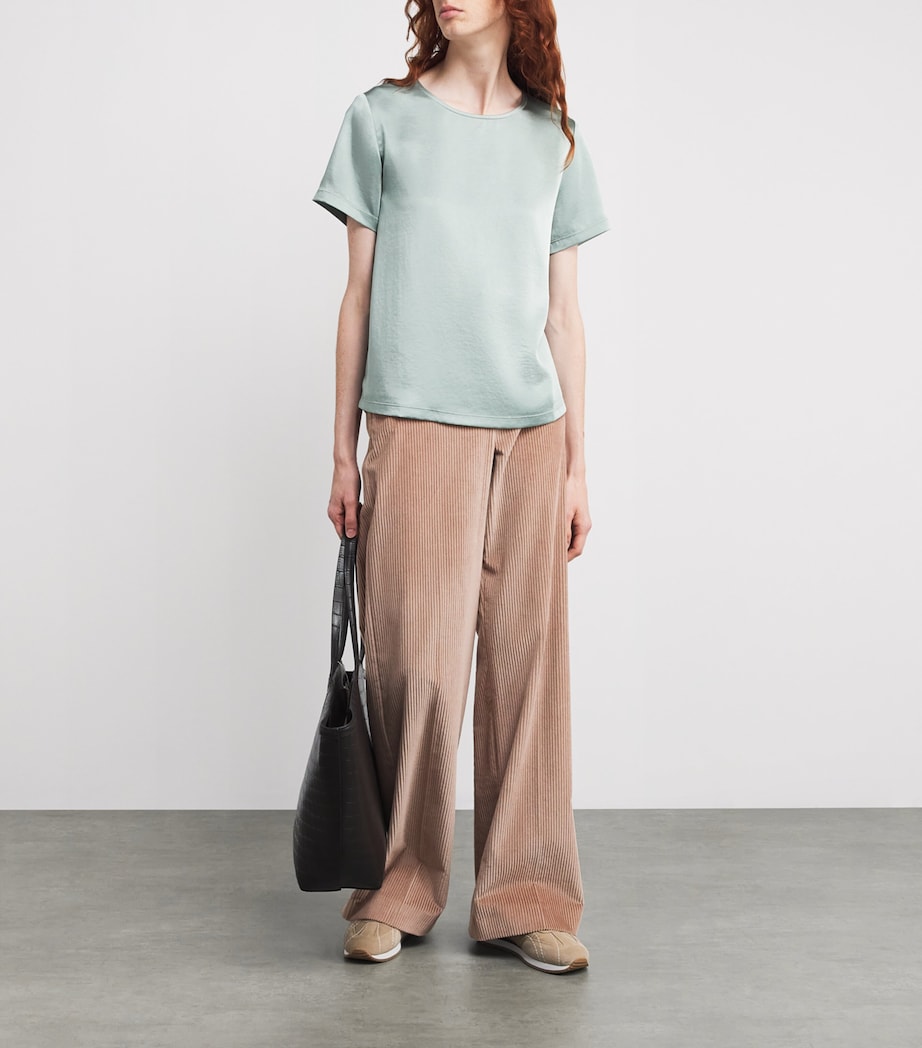 Corduroy Wide-Leg Trousers ANTIQUE ROSE Image 2