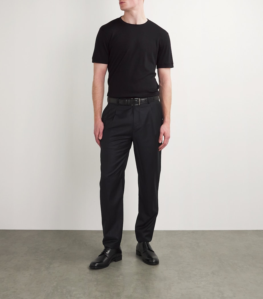 Cashmere Short-Sleeve Sweater UC99 Image 2