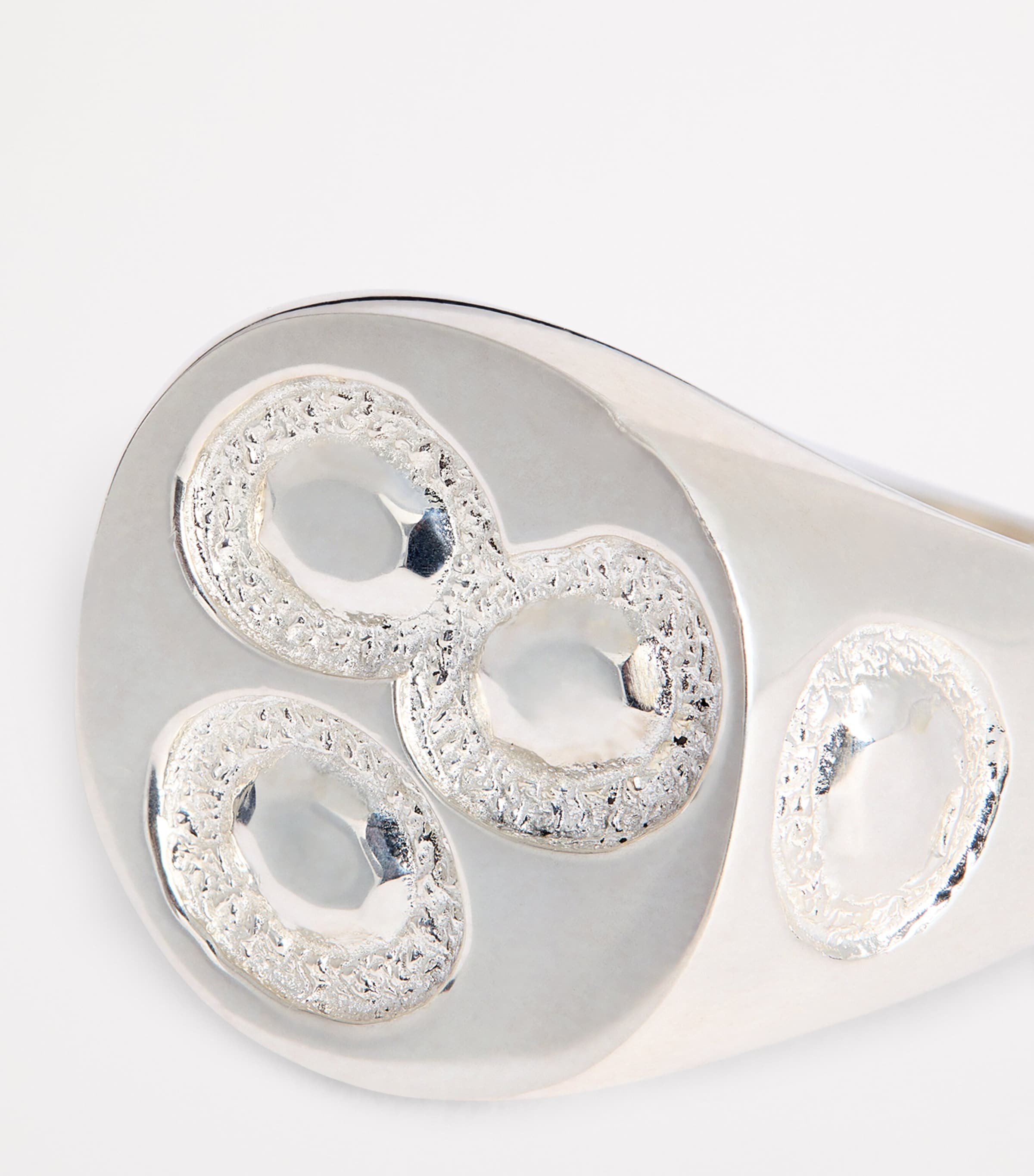 Oval Chloroplast Impression Signet Ring SILVER (925) Image 6