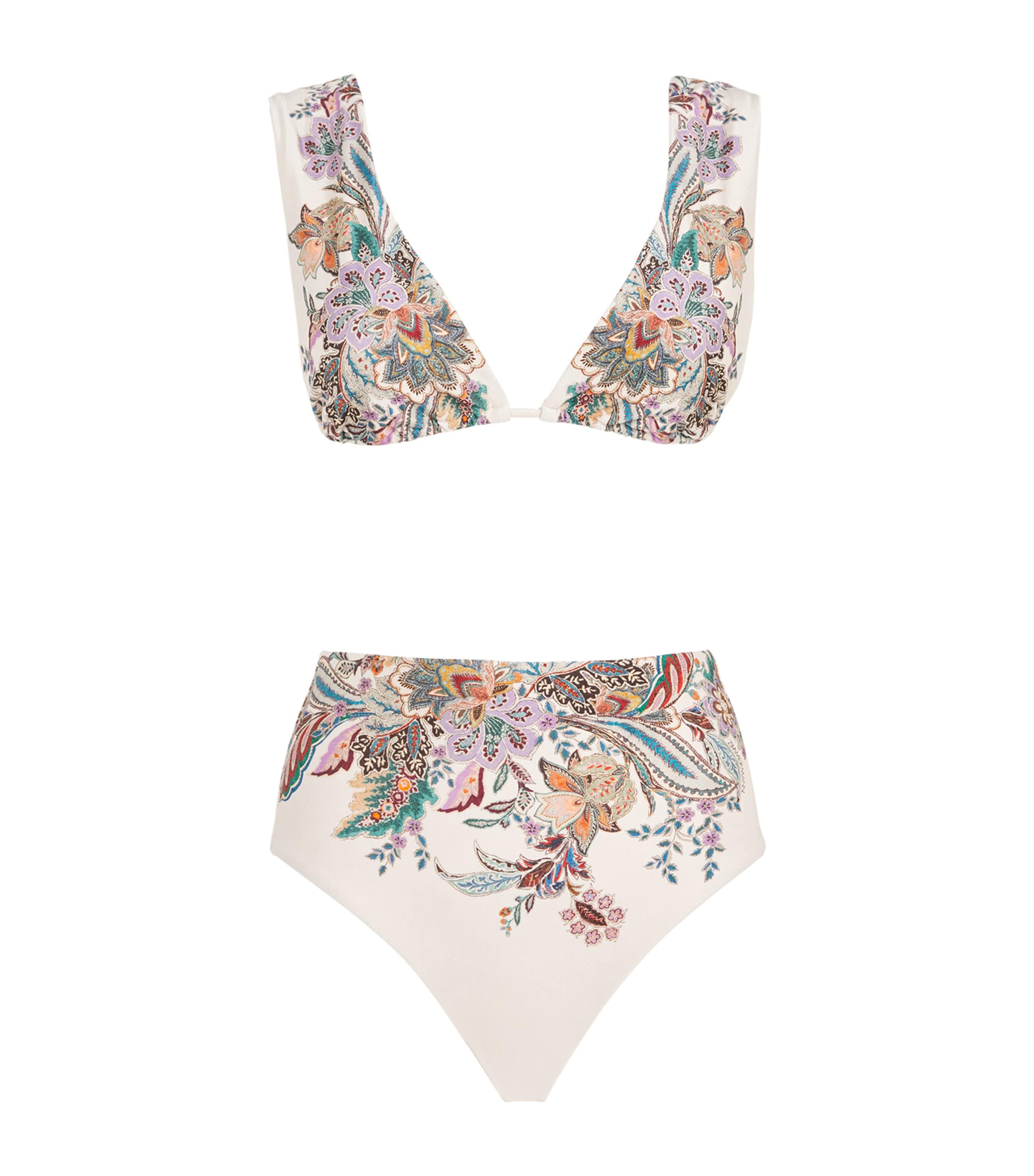 Shop Zimmermann Paisley Rhiannon Bikini In White