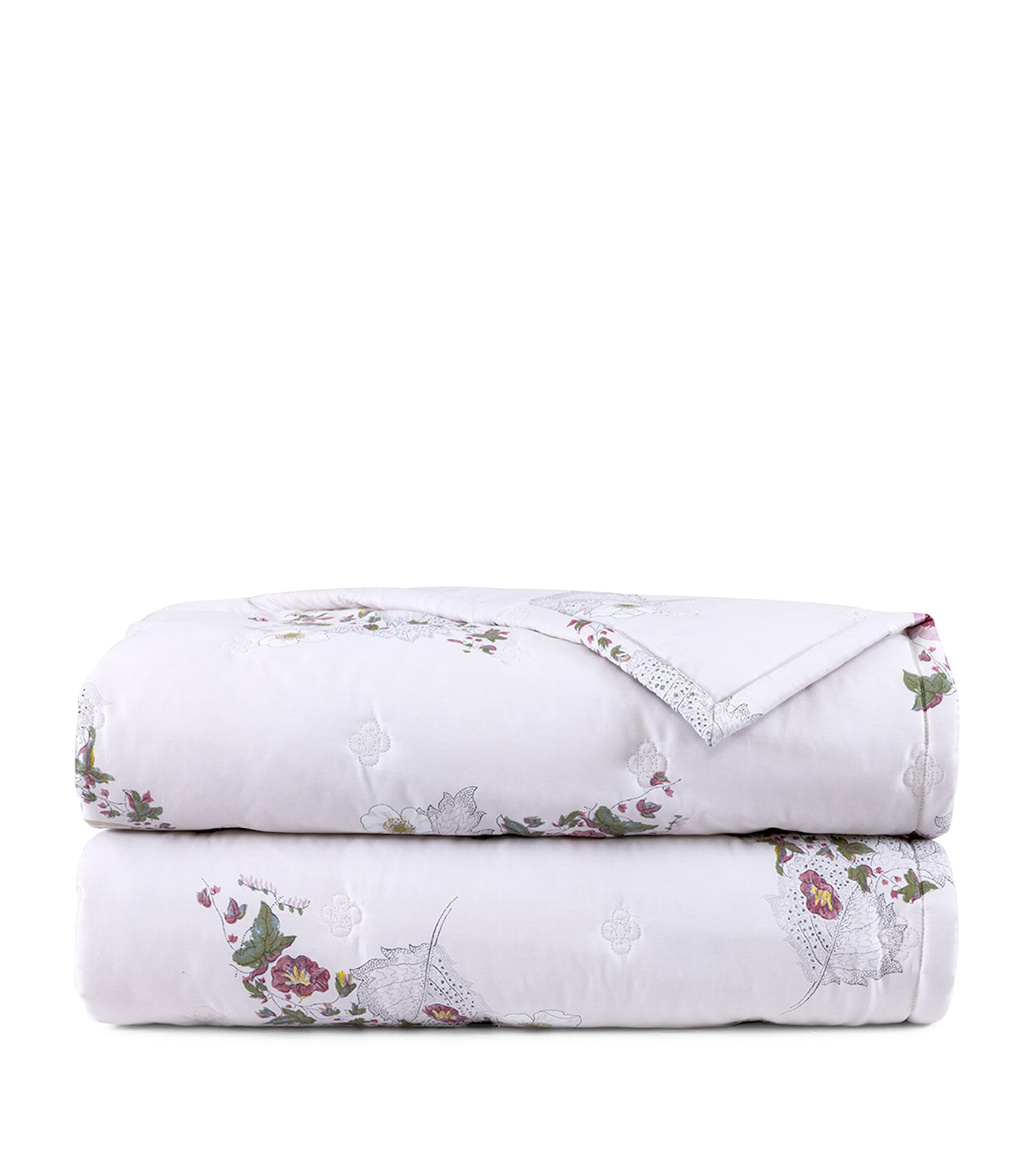 Yves Delorme Corolles Super King Bedcover (285cm x 250cm) Lilac Image 1