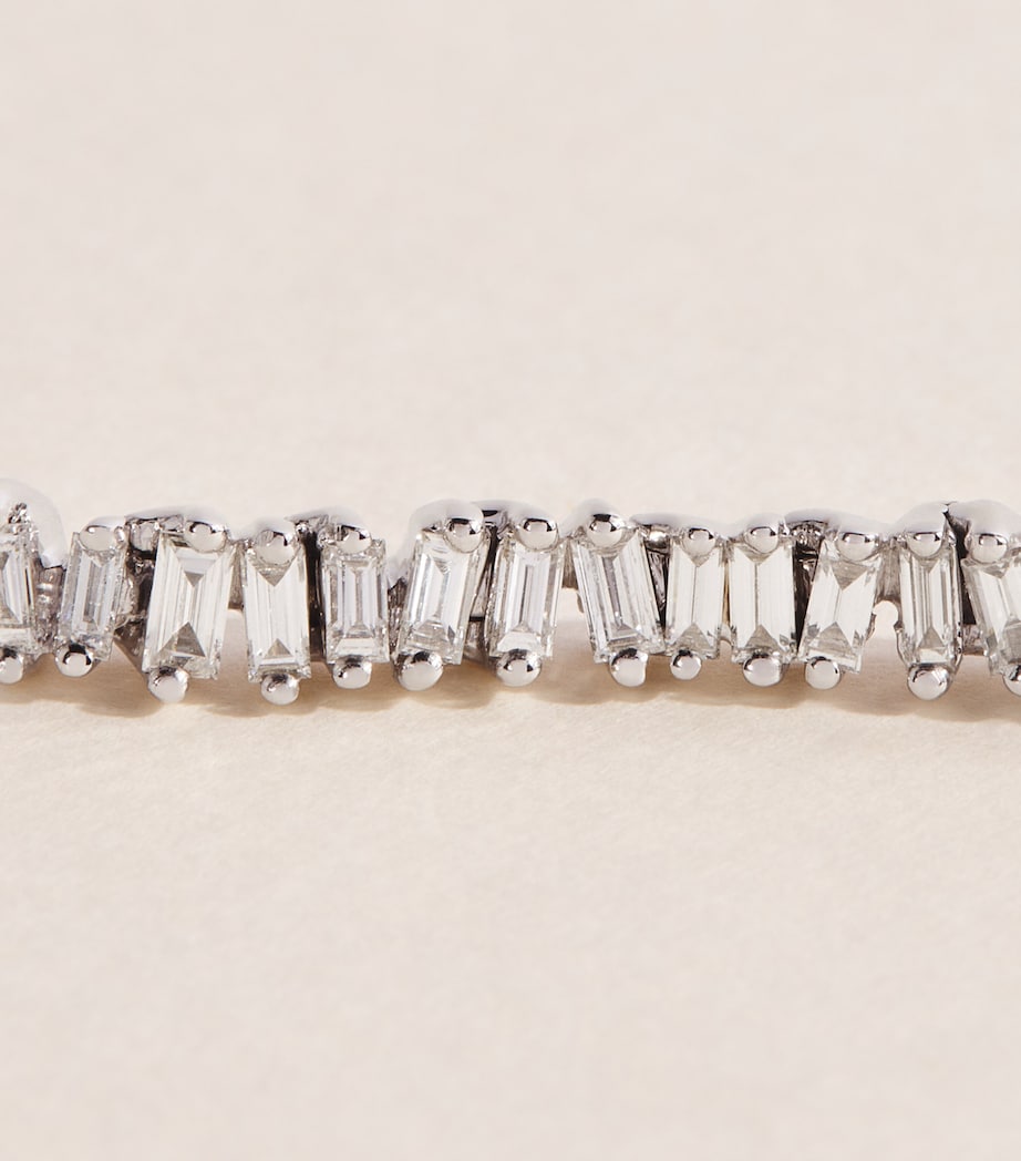 Suzanne Kalan White Gold and Diamond Classic Drop Earrings Wg/wd Image 5