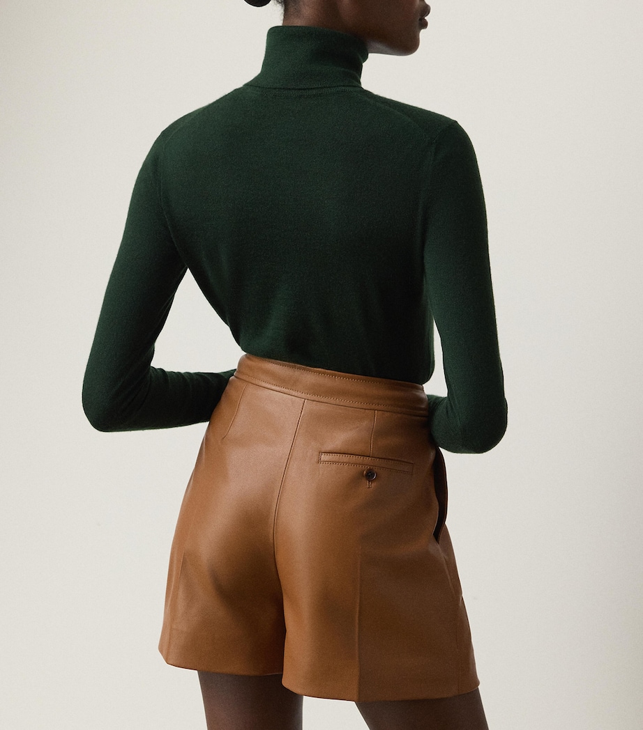 Cashmere Rollneck Sweater DARK RACING GREEN Image 3
