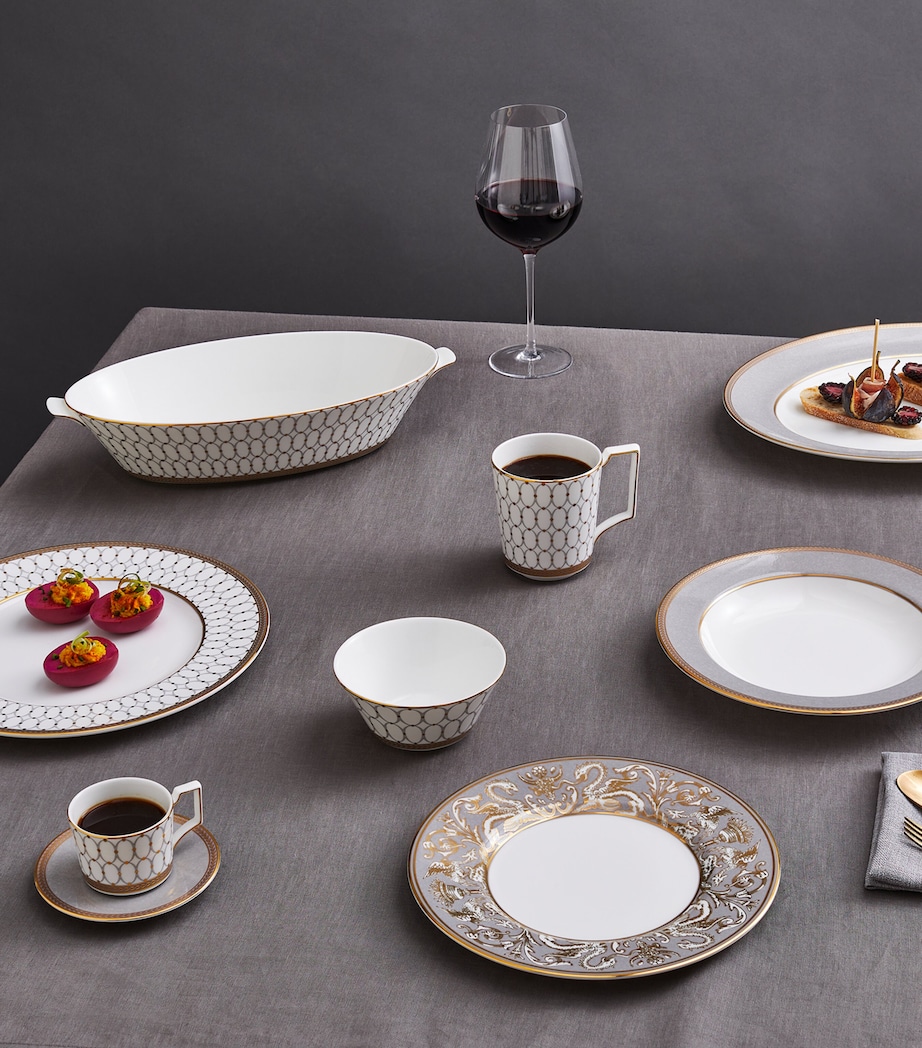 Renaissance Grey Oval Serving Bowl (34cm) GREY Image 3