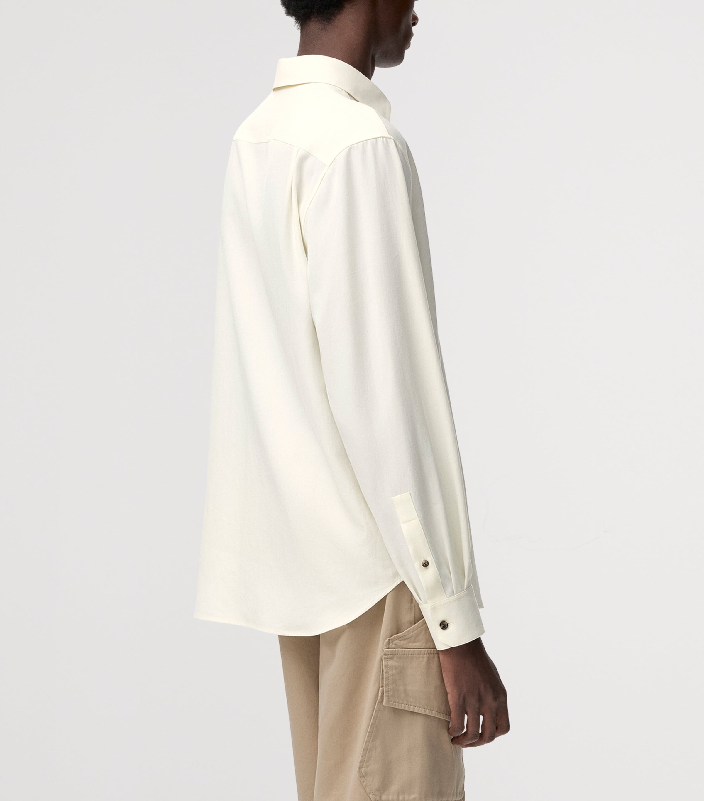 LOEWE Mens x Paula's Ibiza Anagram Shirt Ivory Image 4