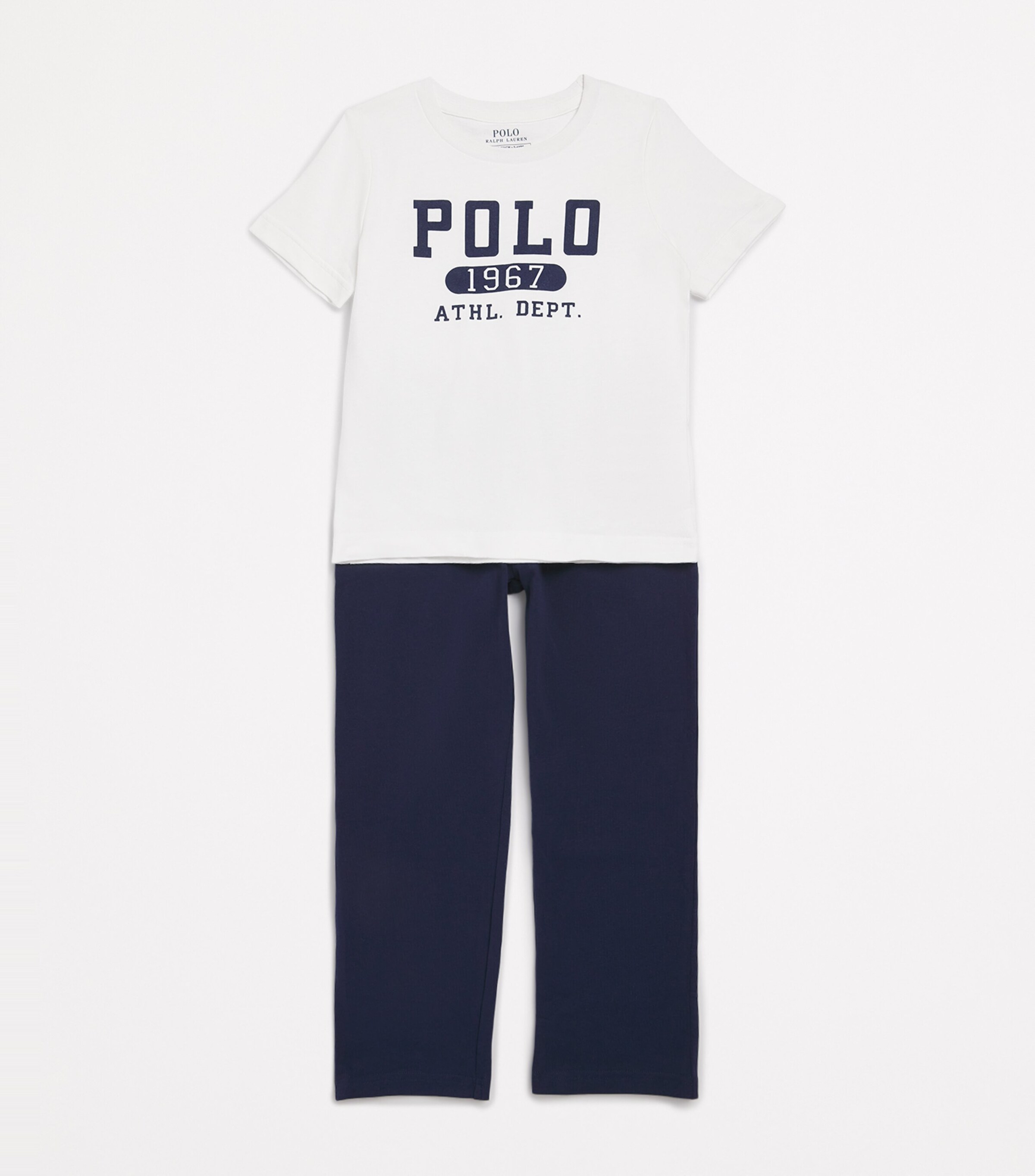 Cotton Logo Pyjama Set (4-7 Years) BFT FRENCH NAVY Image 3