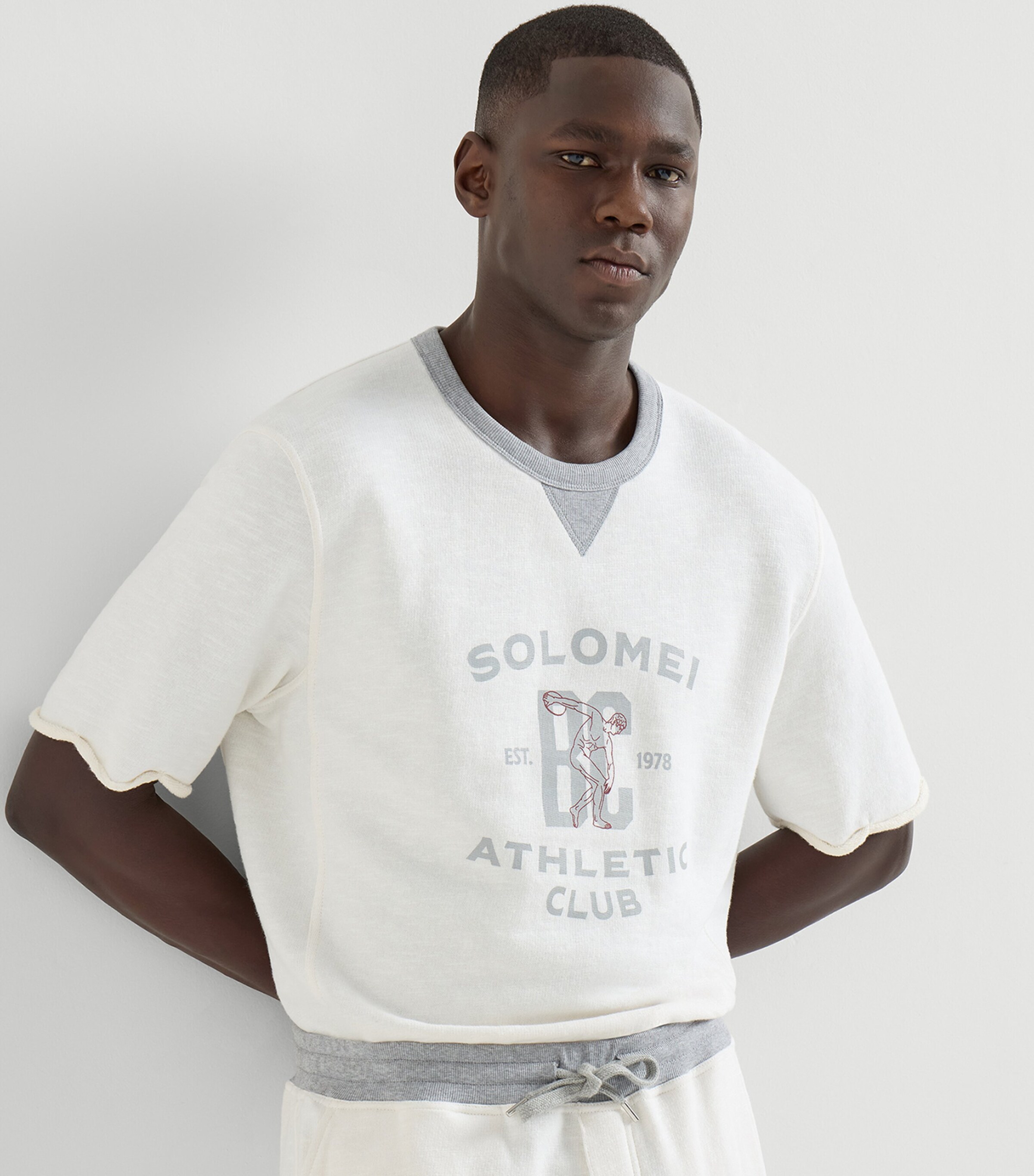 Brunello Cucinelli Mens Cotton-Blend Athletic Club Sweatshirt Image 4