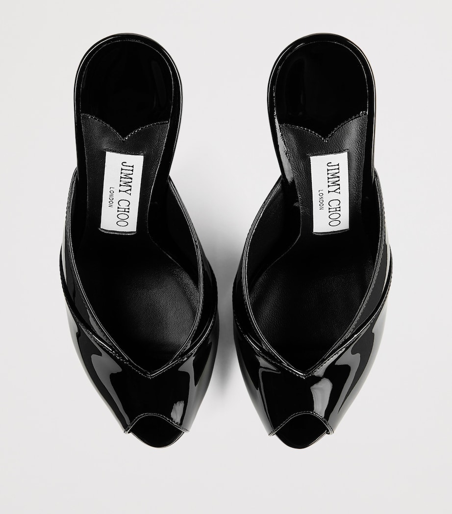 Brigitte 100 Patent Leather Mules BLACK Image 3