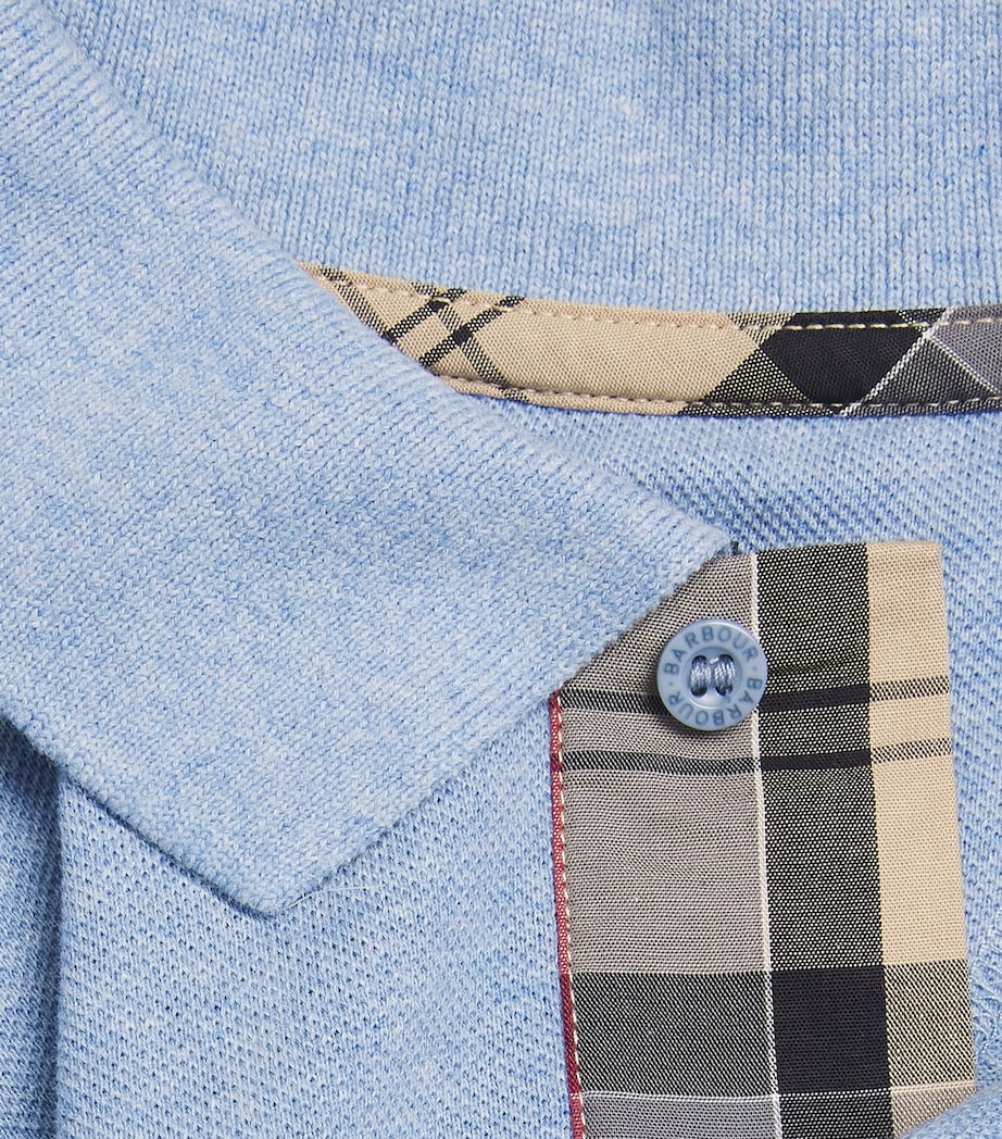 Cotton Pique Polo Shirt SKY MARLBL55 Image 5