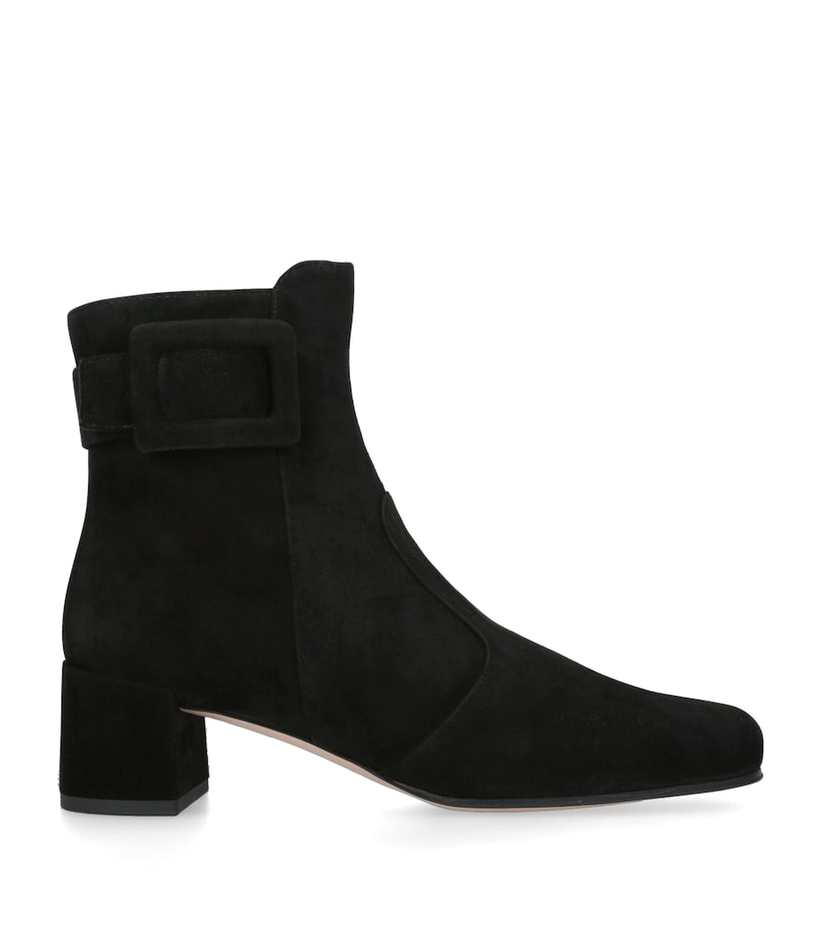 Suede Très Vivier Polly Ankle Boots 45 BLACK Image 1