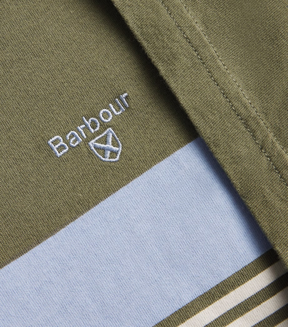 Cotton Braeside Stripe T-Shirt LIGHT MOSS Image 5