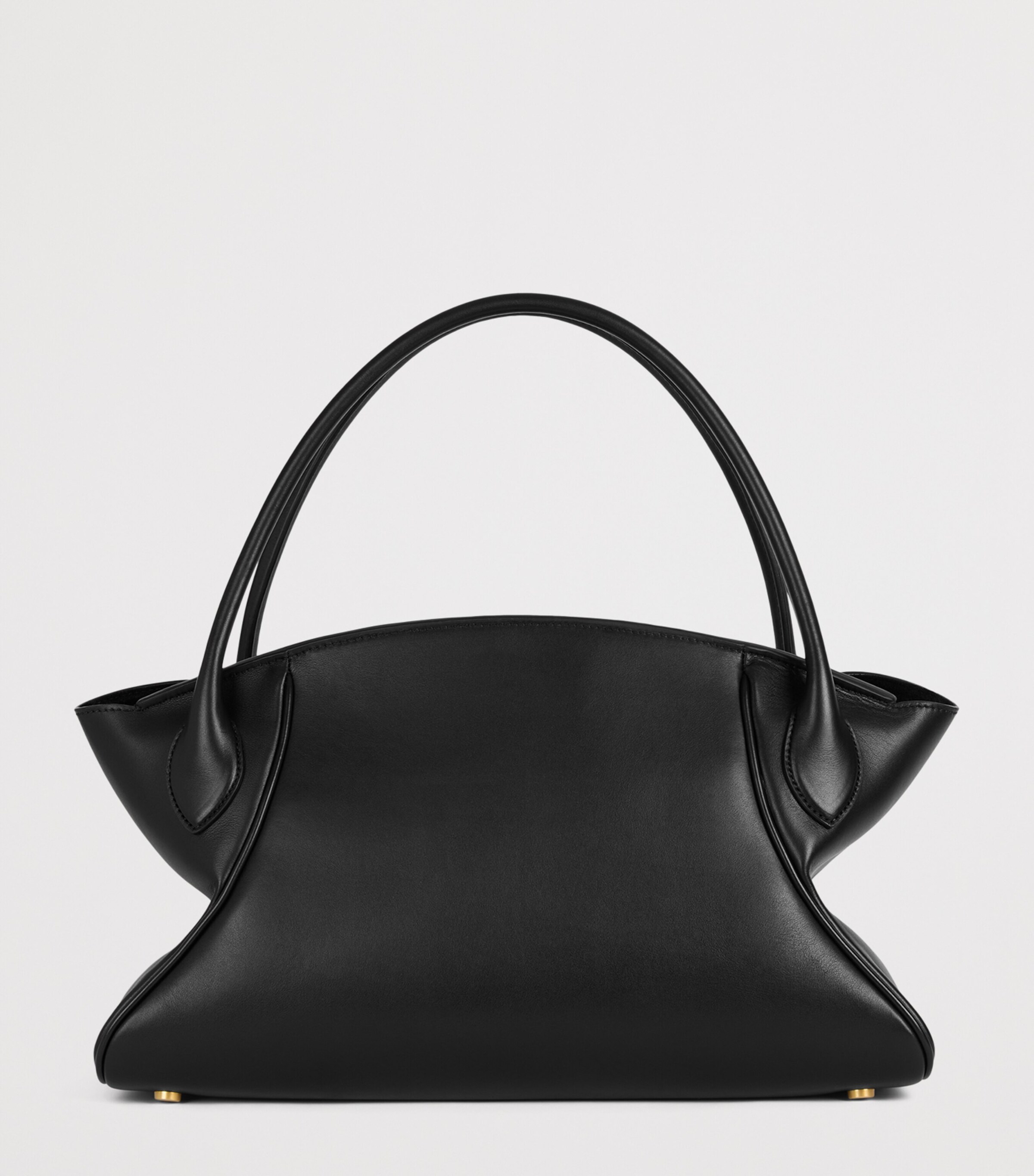 Balmain Womens Medium Leather Pulse Day Top-Handle Bag Noir Image 7