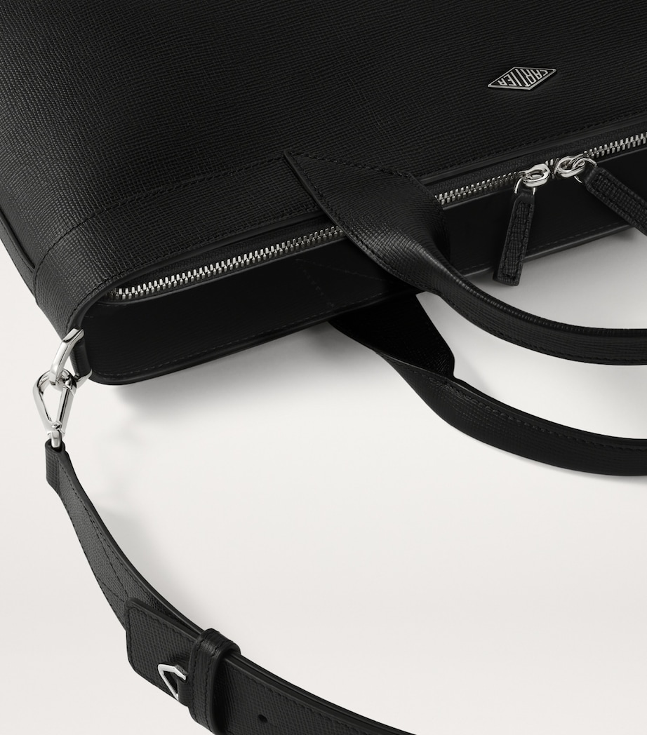 Leather Losange Document Holder BLACK Image 7