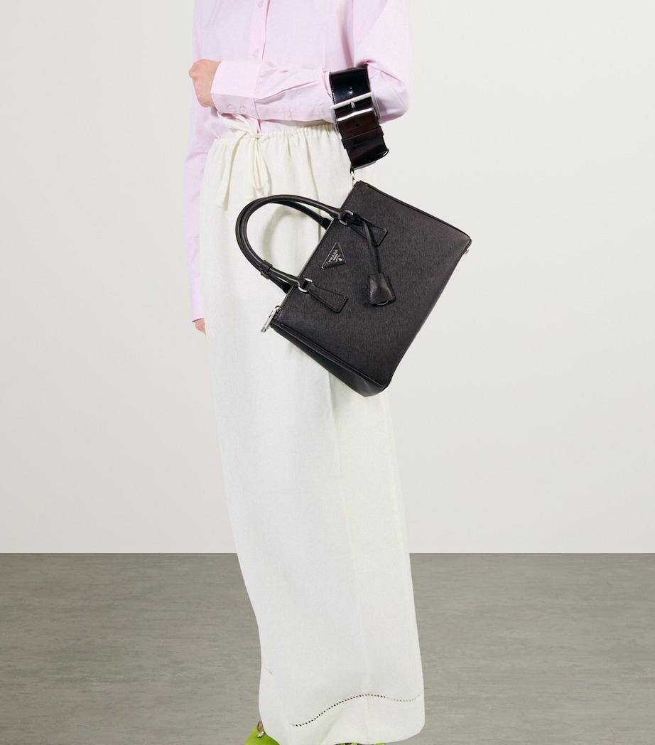 Prada Womens Linen Maxi Skirt Image 3